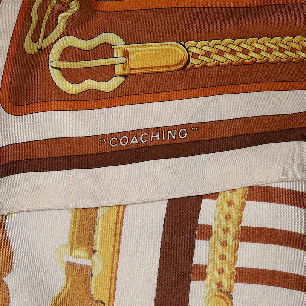 Hermès Coaching Silk Scarf