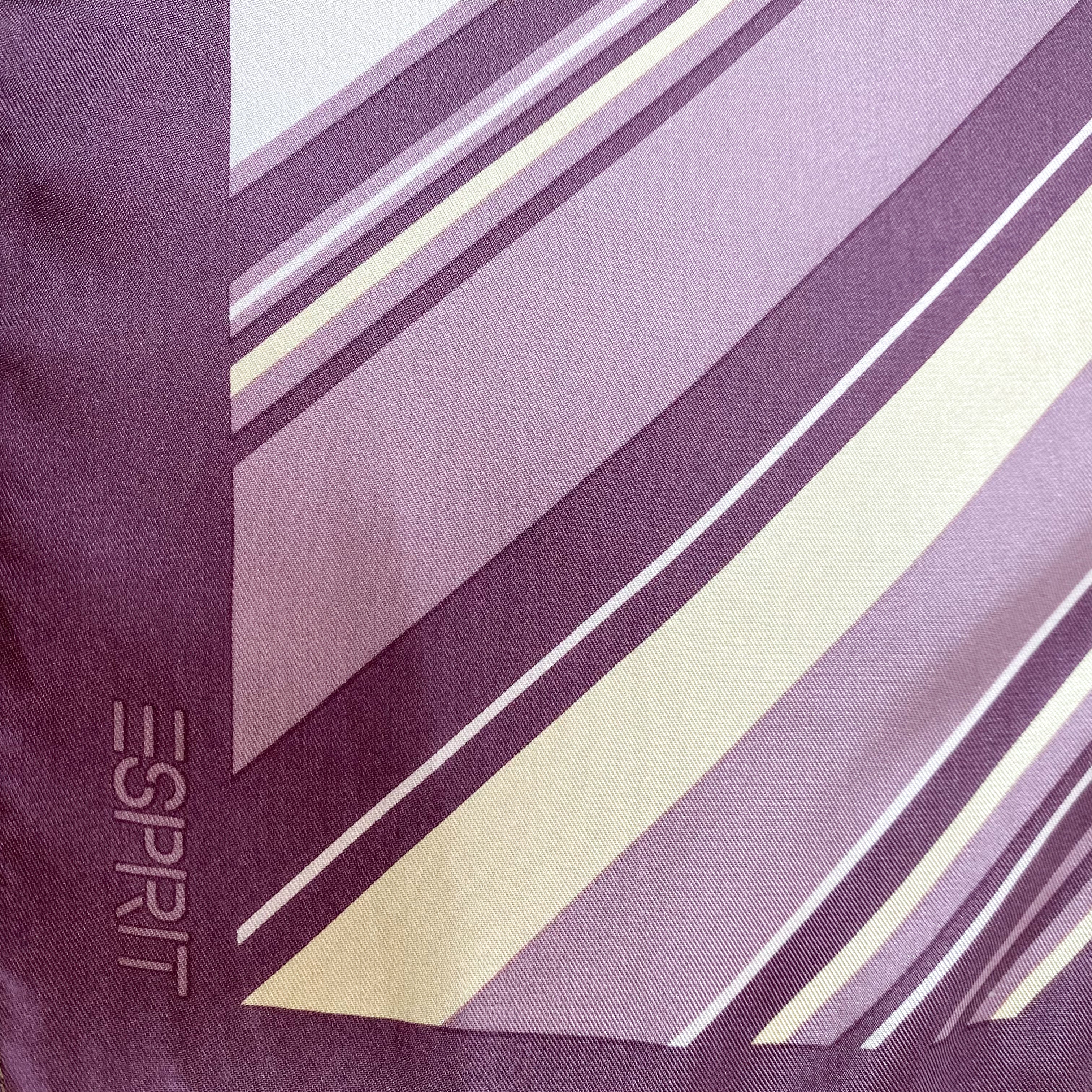 Brand New Esprit Striped Silk Scarf