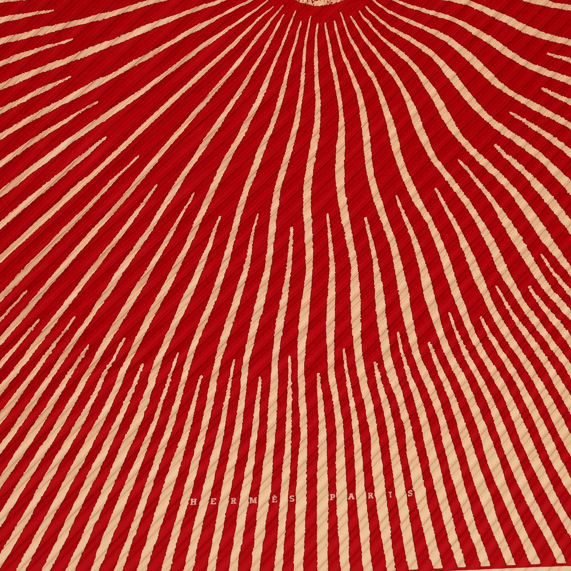 Boxed Hermès Soleil Plisse Silk Scarf Quite Rare