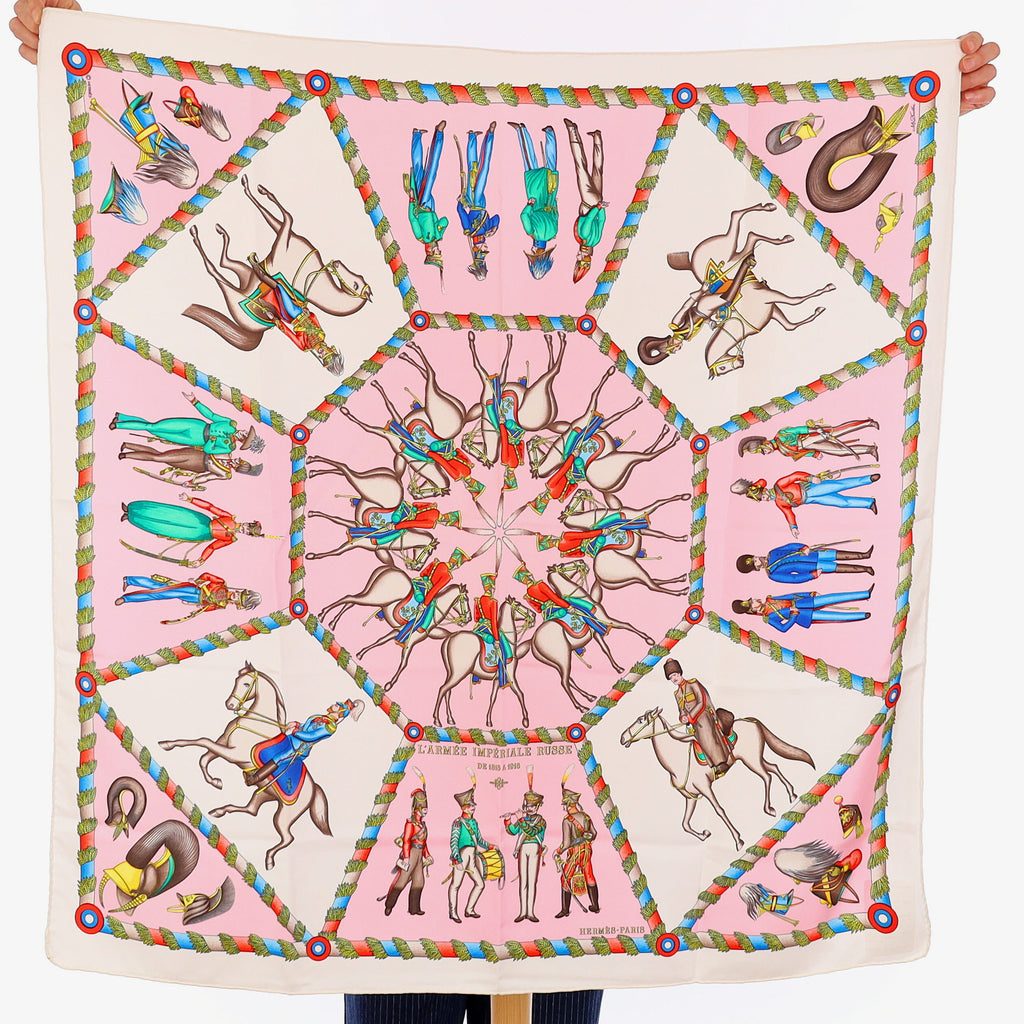 Hermès L’Armée Impériale Russe Silk Scarf
