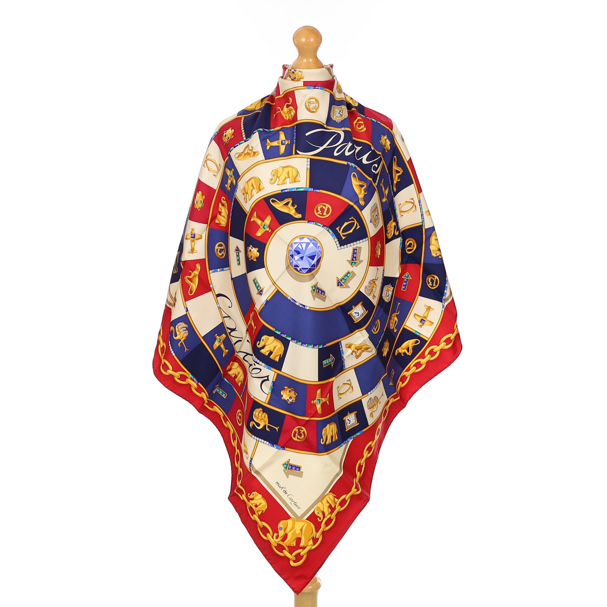 Brand New Boxed Cartier Silk Scarf