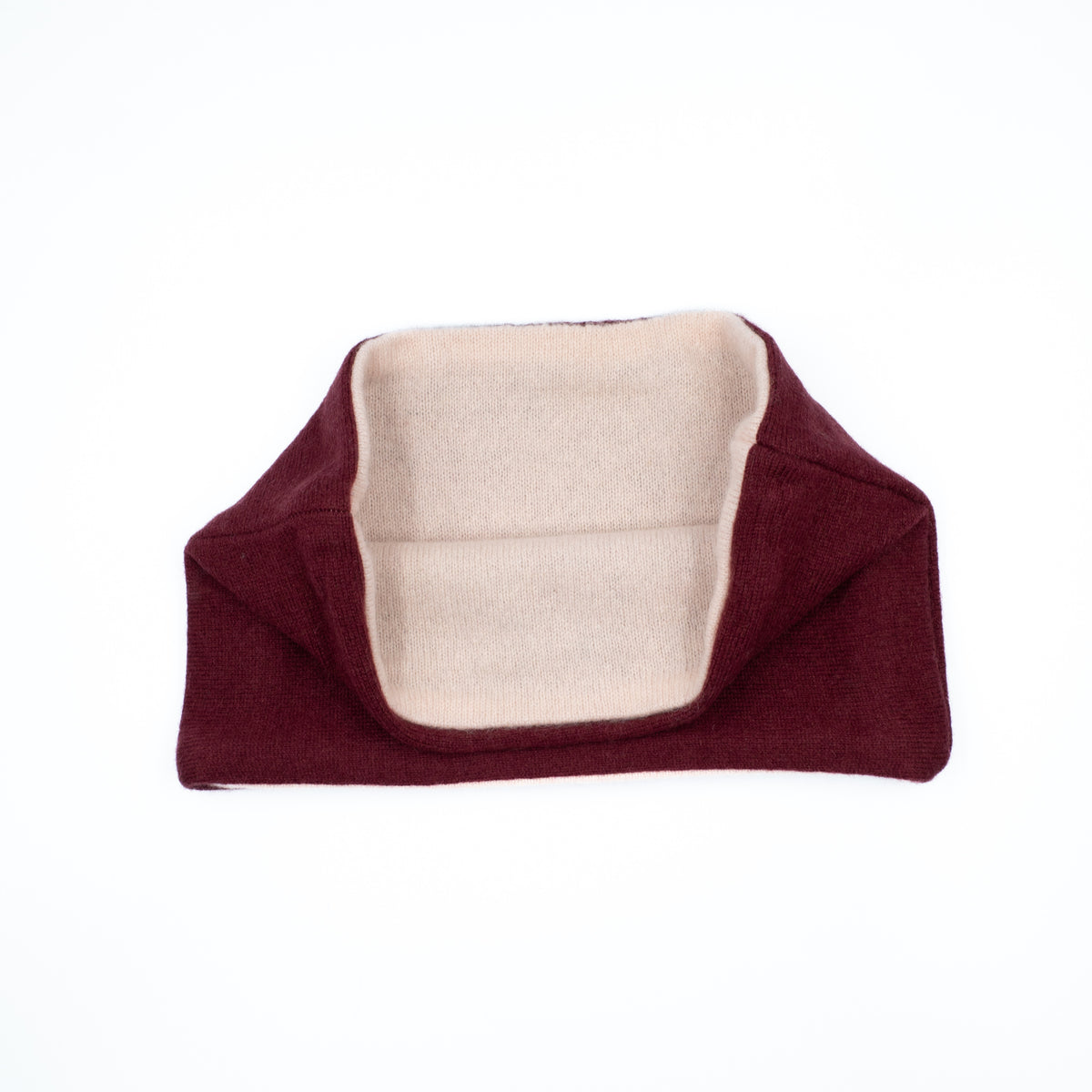 Mulberry Red and Baby Pink Neck Warmer