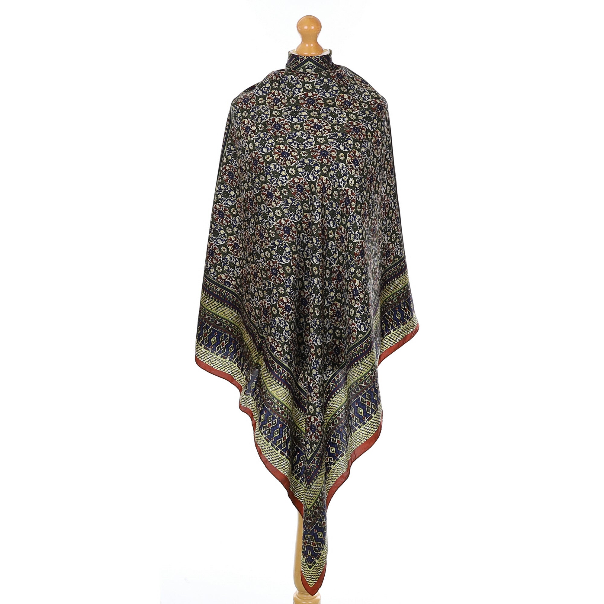 Massimo Dutti Patterned Silk Scarf