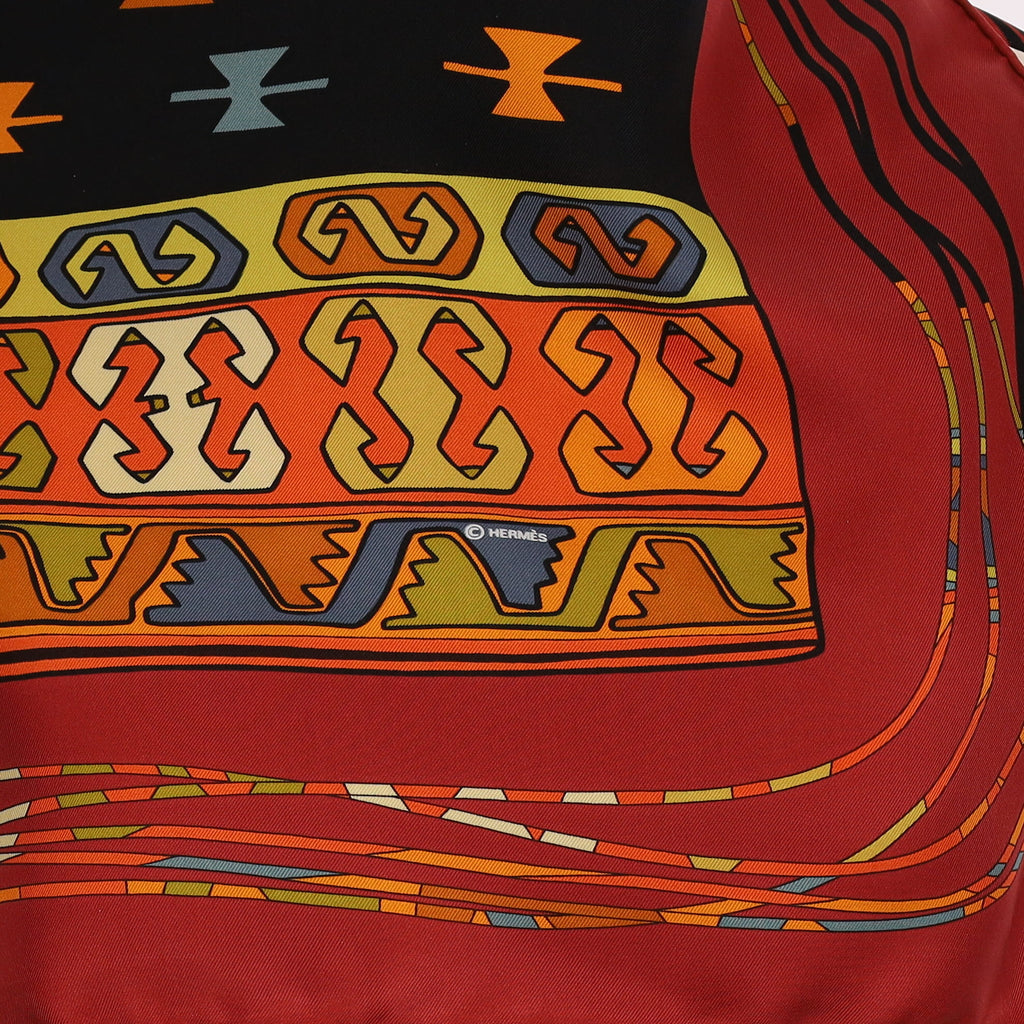 Hermès Kilim Silk Scarf