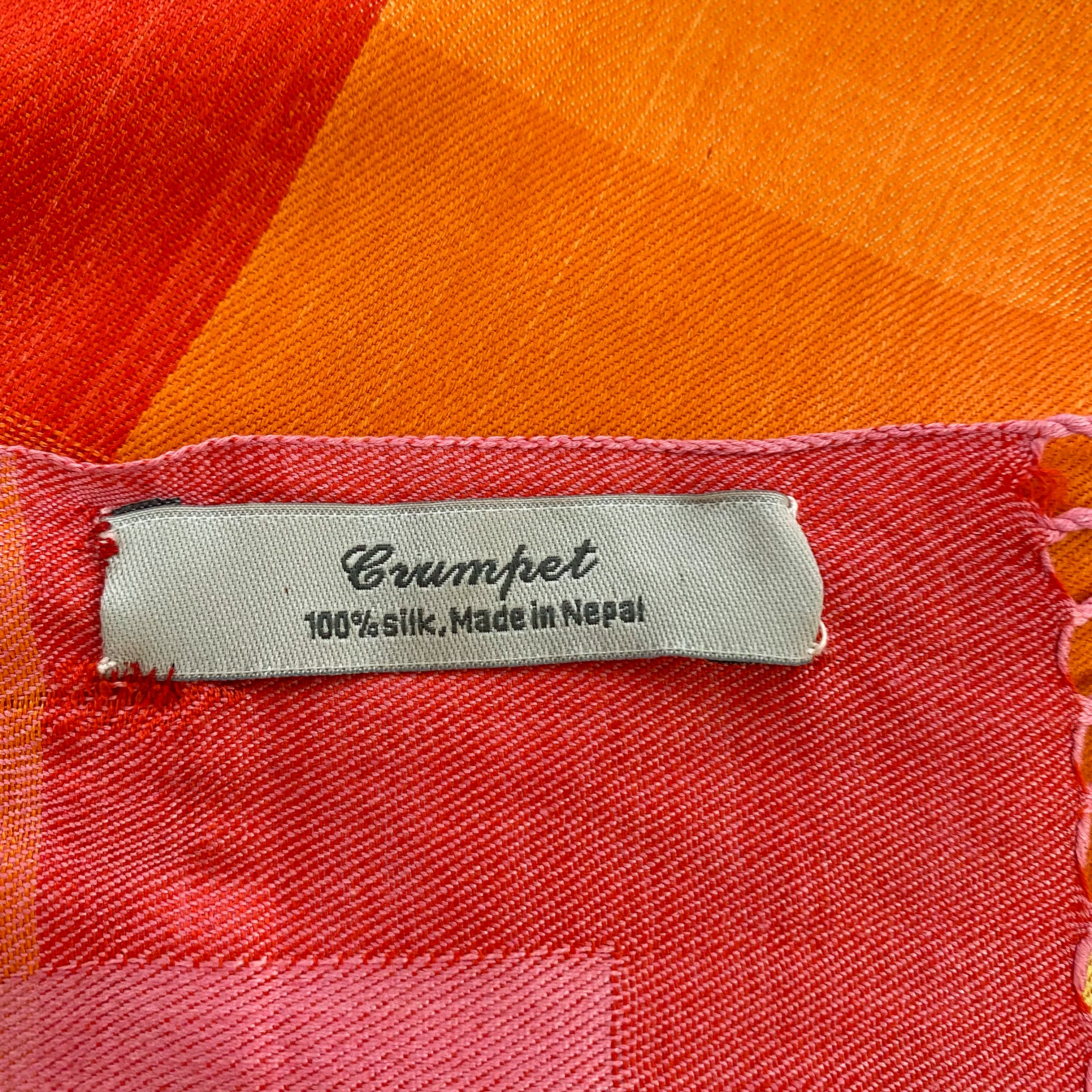 Crumpet Woven Wrap Style Tassled Silk Scarf