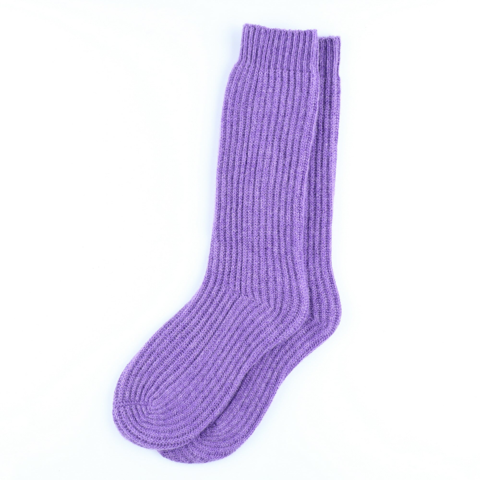 Brand New Scottish Amethyst Purple Luxury Cashmere Bed Sock