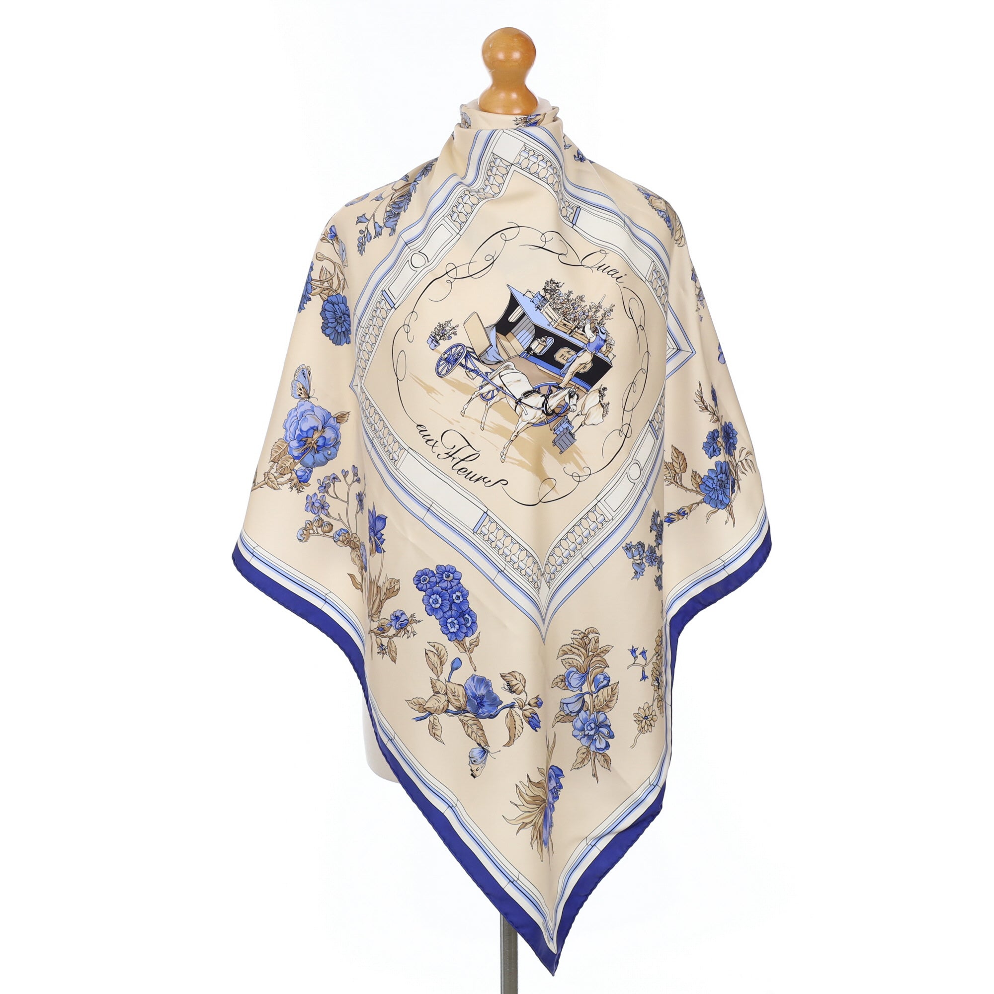 Hermès Quai aux Fleurs Silk Scarf