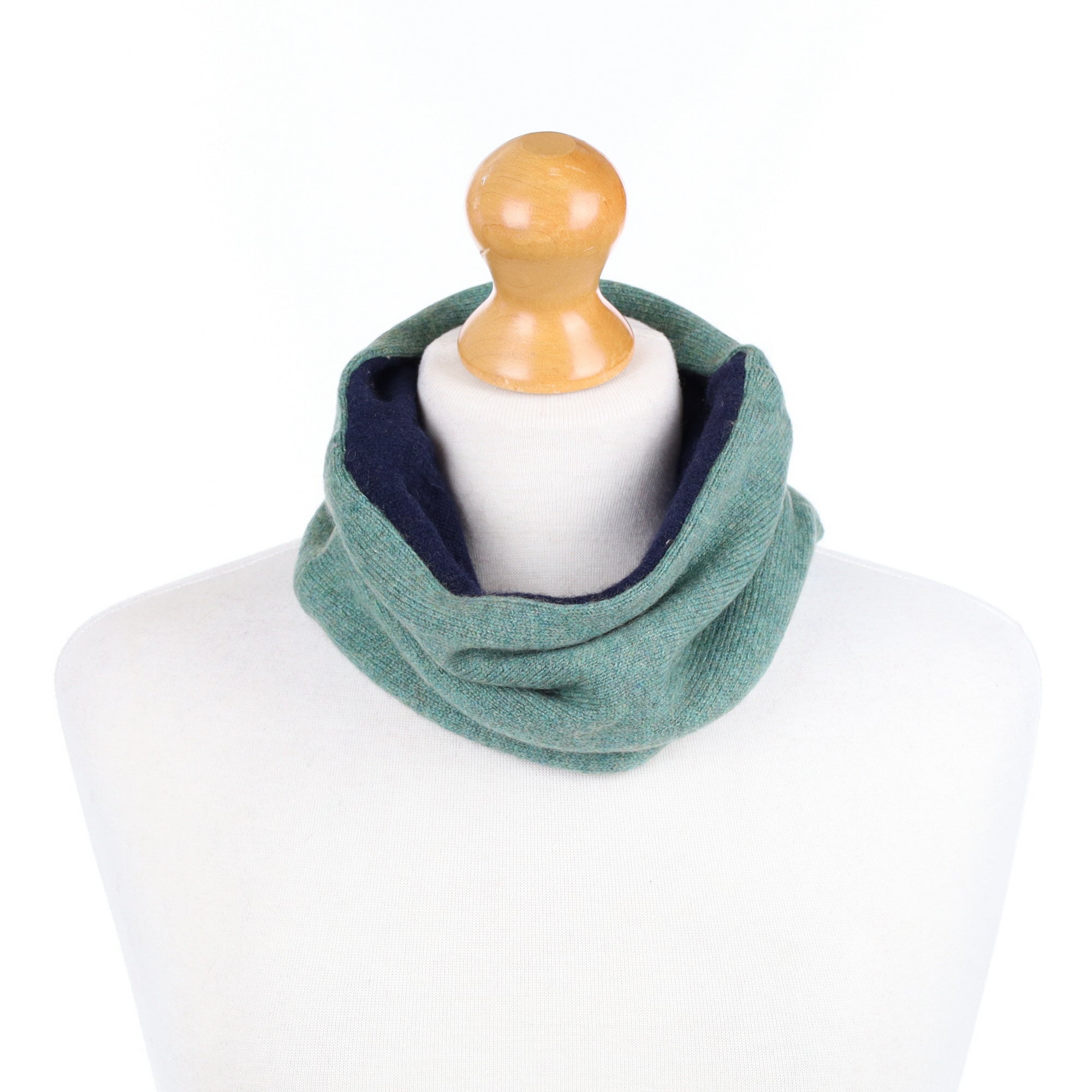 Ocean Green and Navy Neck Warmer