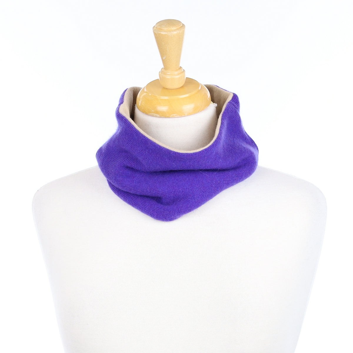 Bright Purple and Beige Neck Warmer