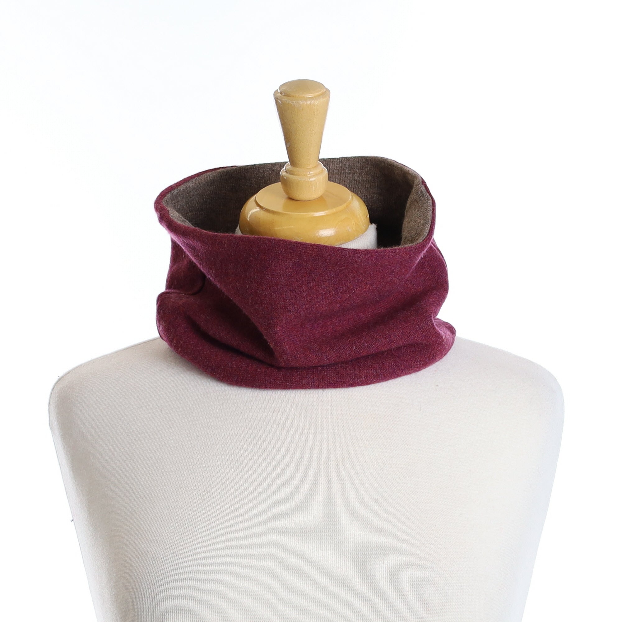 Mulberry and Mocha Neck Warmer