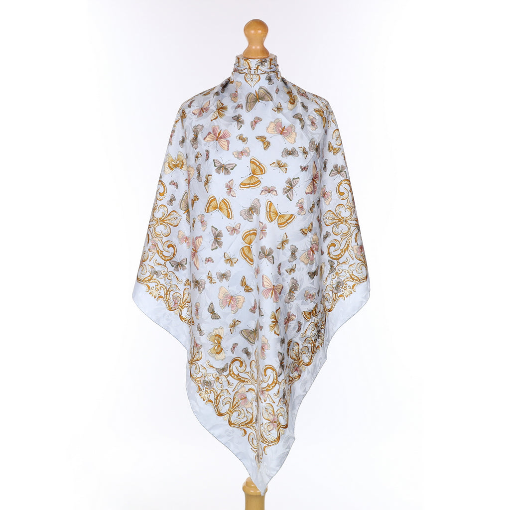 Brand New Butterfly Baroque Style Silk Scarf