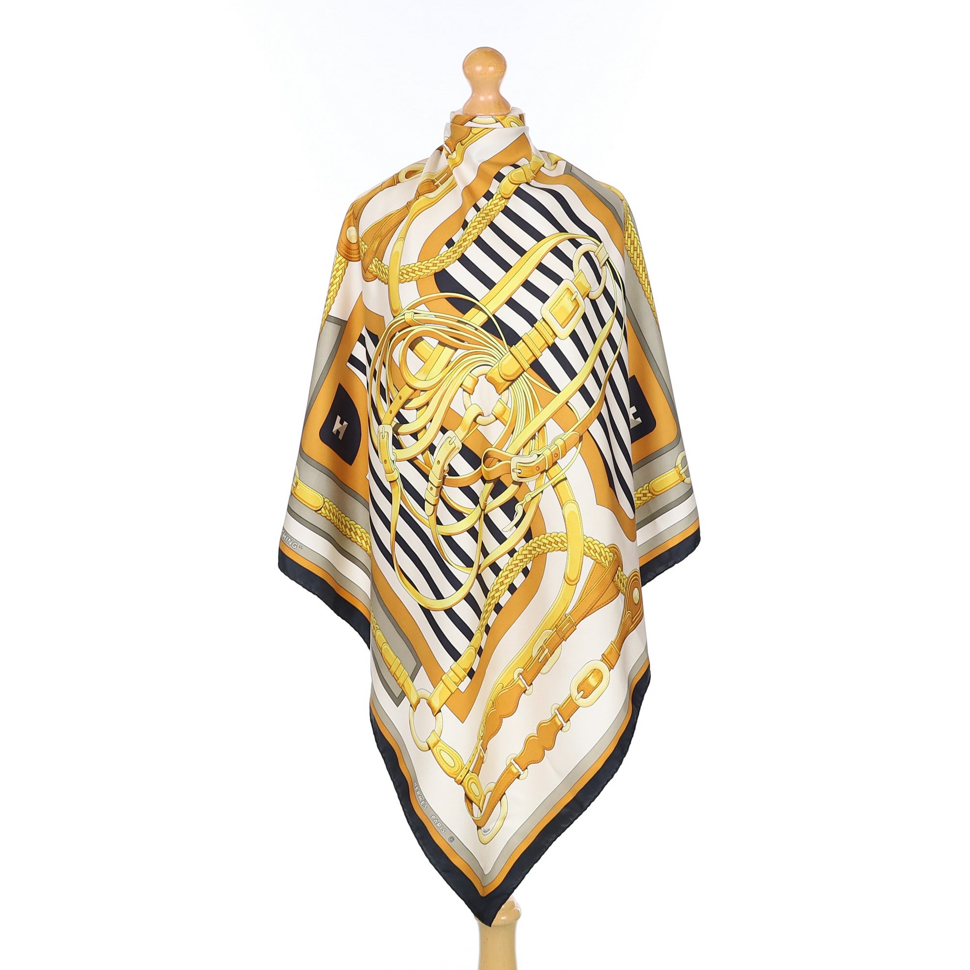 Hermès Coaching Silk Scarf