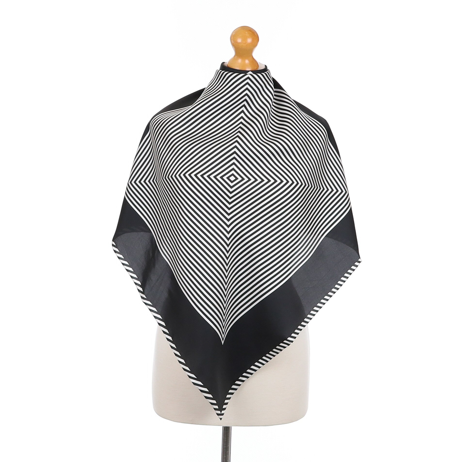 Brand New Monochrome Silk Scarf