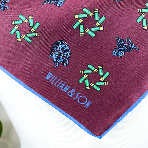 Brand New William & Son Cartridge Silk Hankerchief