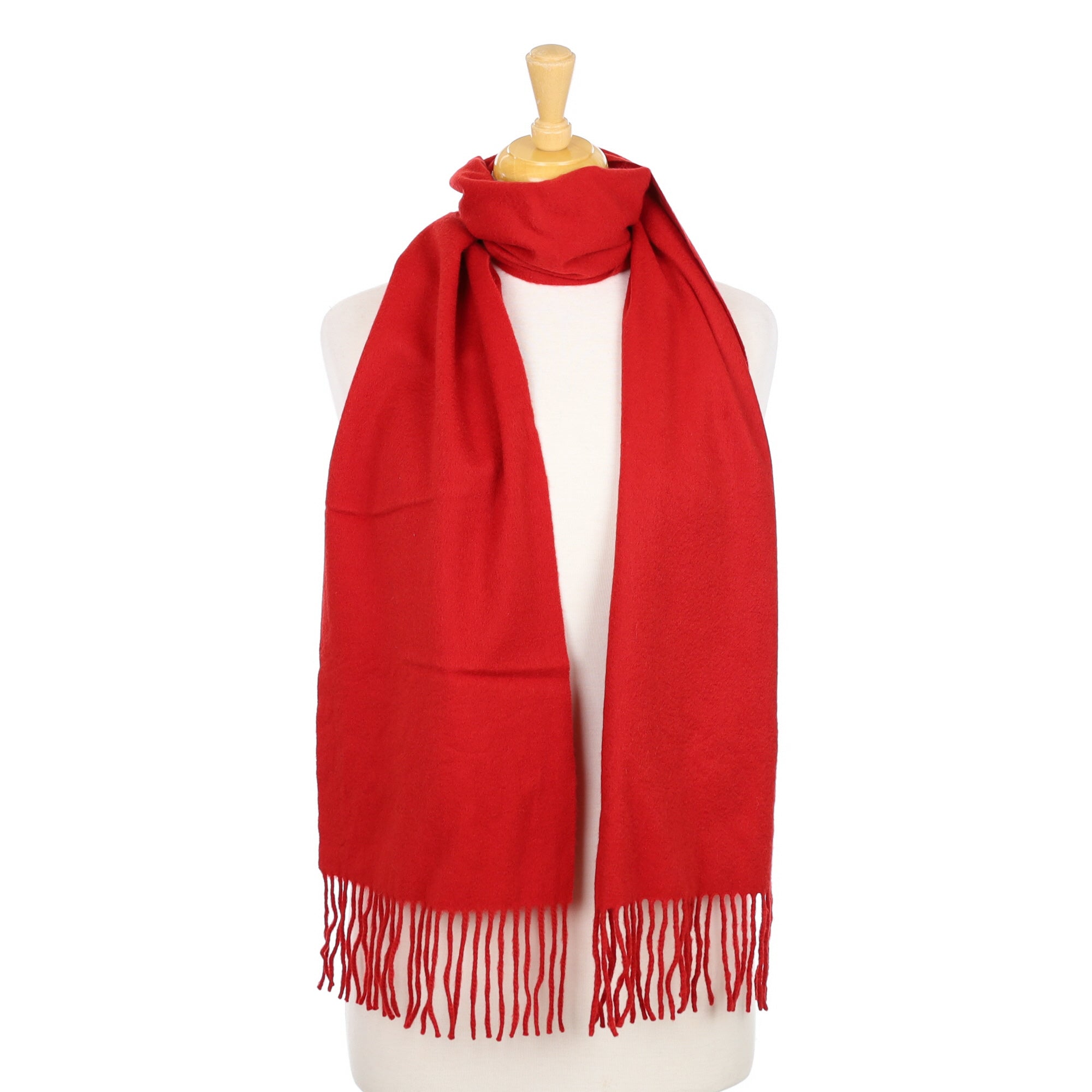 Post Box Red Woven Scarf