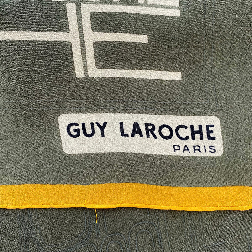 Guy Laroche Logo Silk Scarf