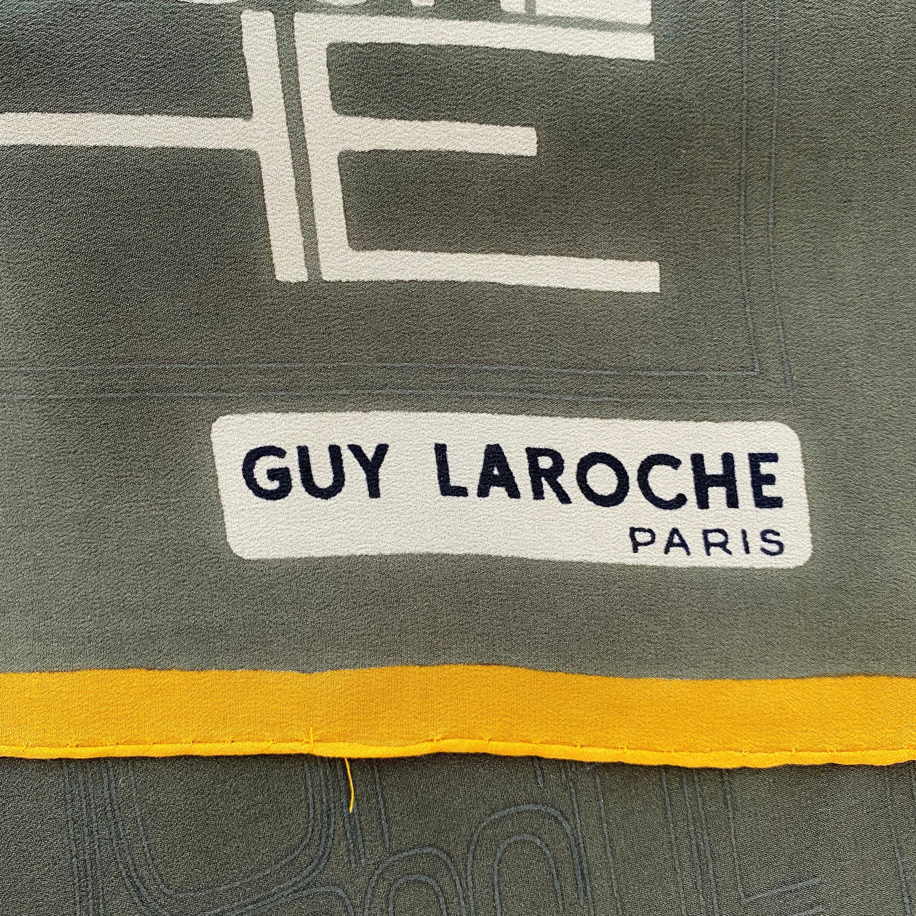 Guy Laroche Logo Silk Scarf