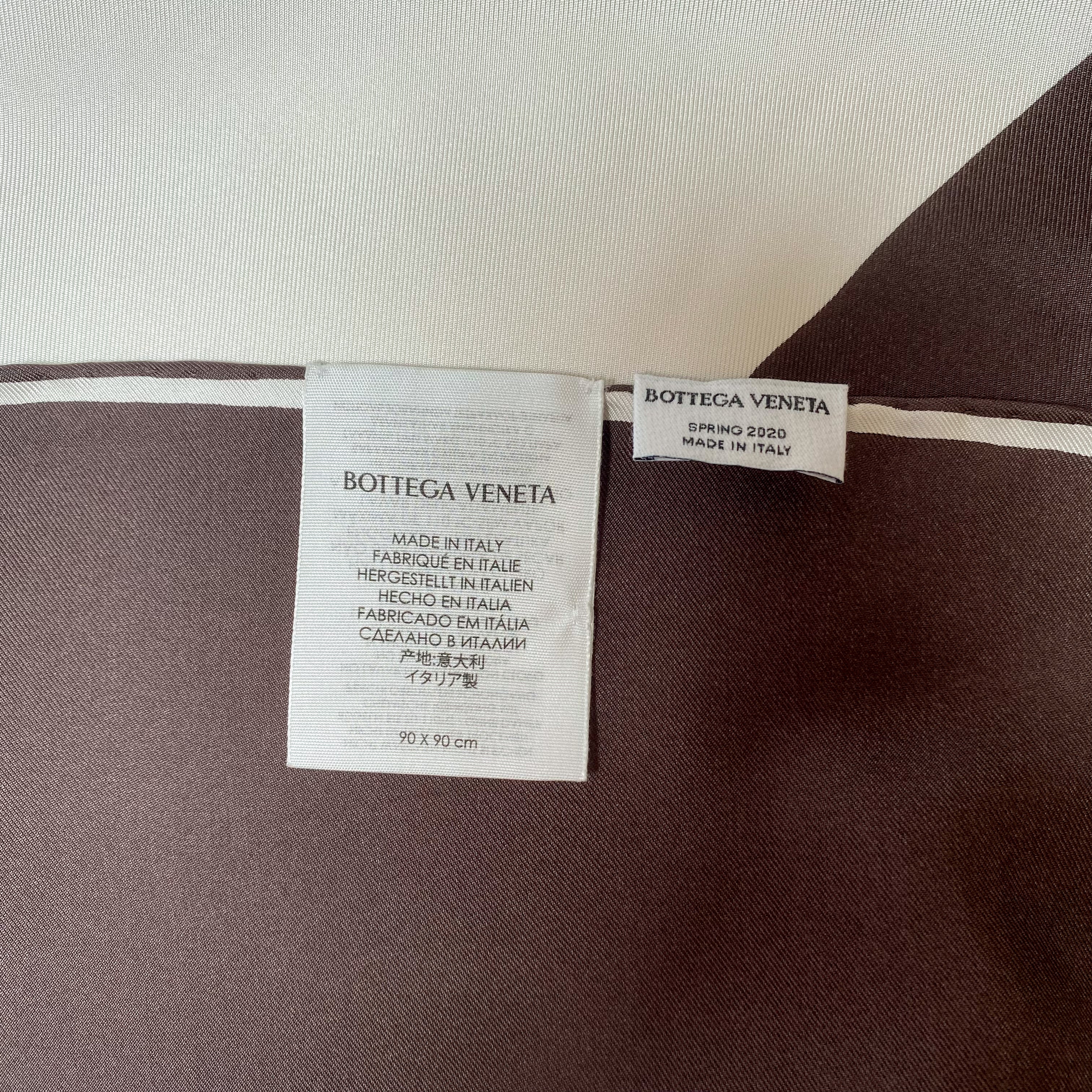 Bottega Veneta Zebra Designer Silk Scarf