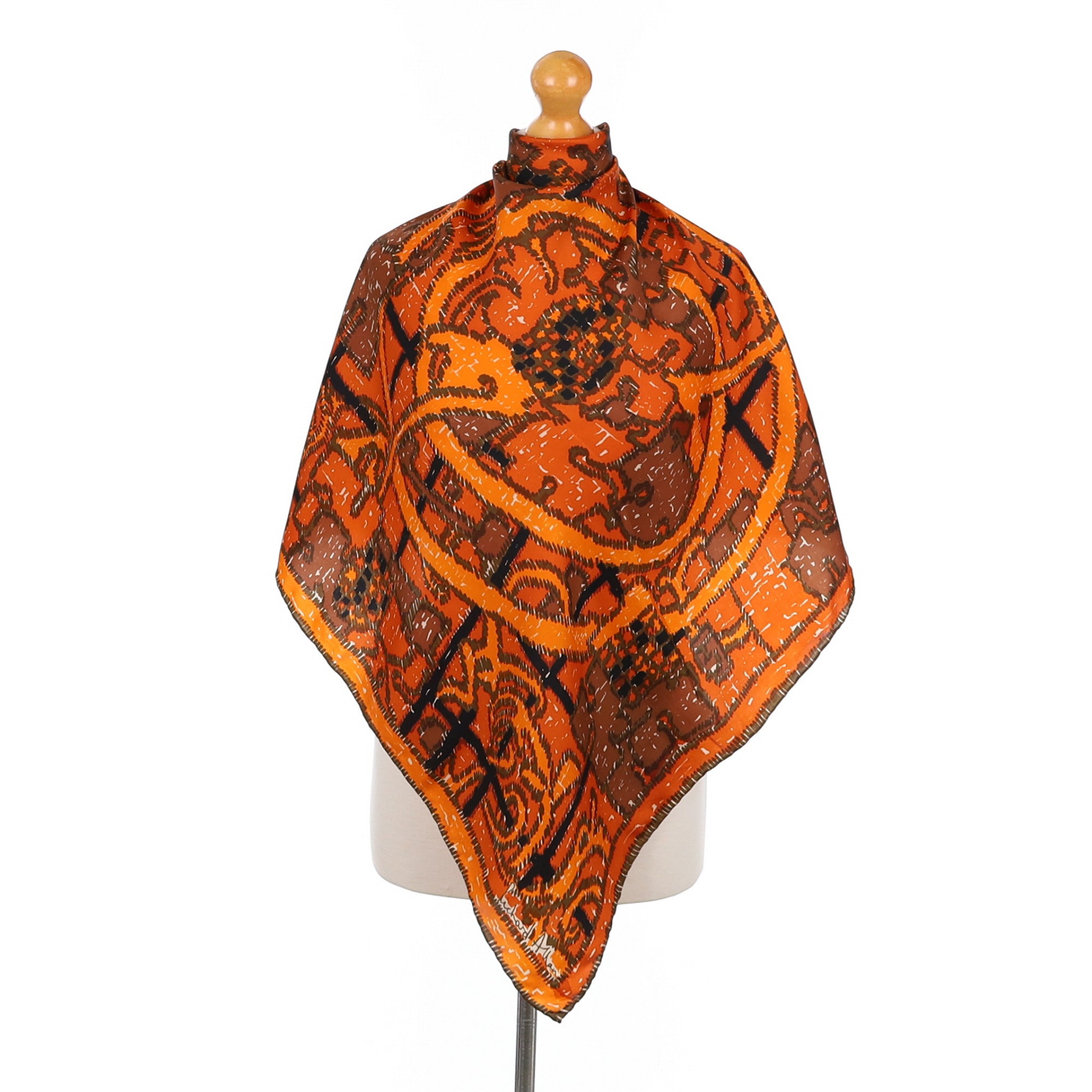 1970’s Abstract Richard Allan Silk Scarf