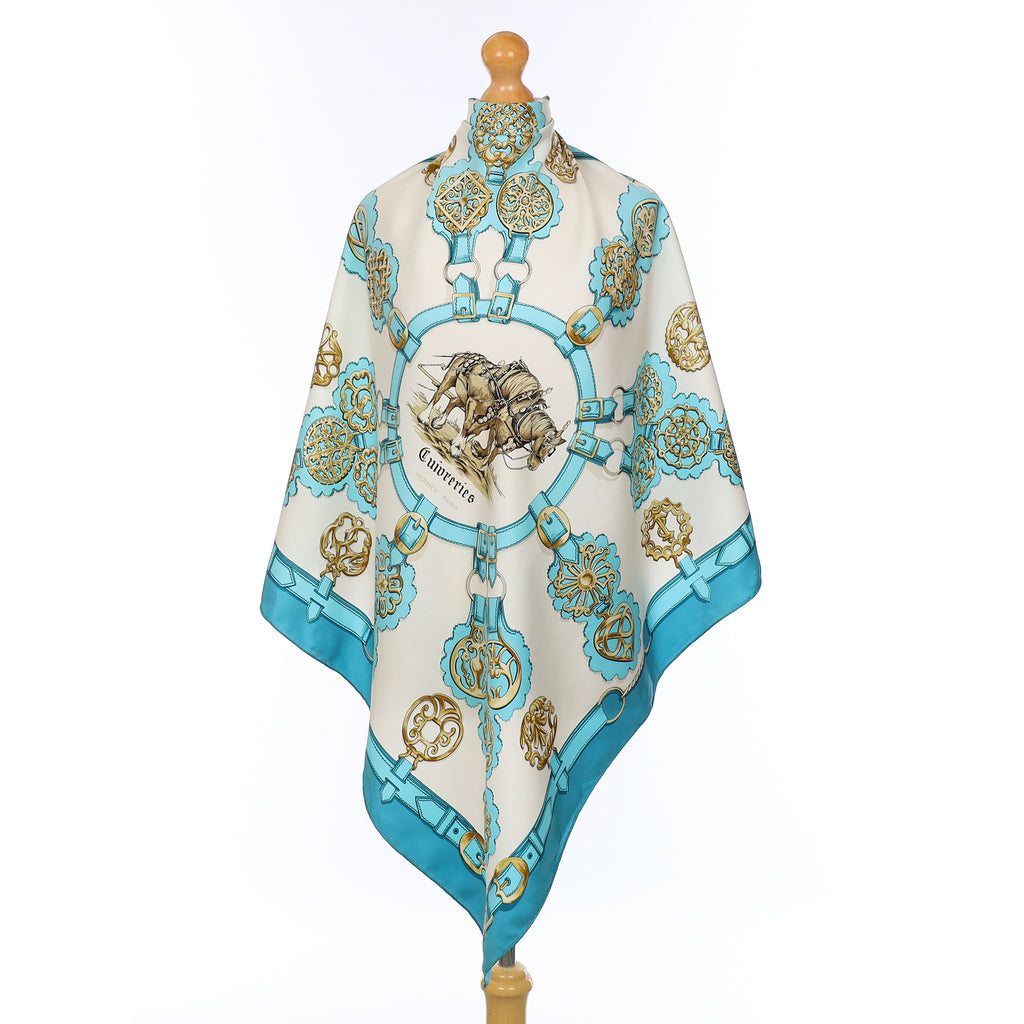 Hermès Cuivreries Silk Scarf