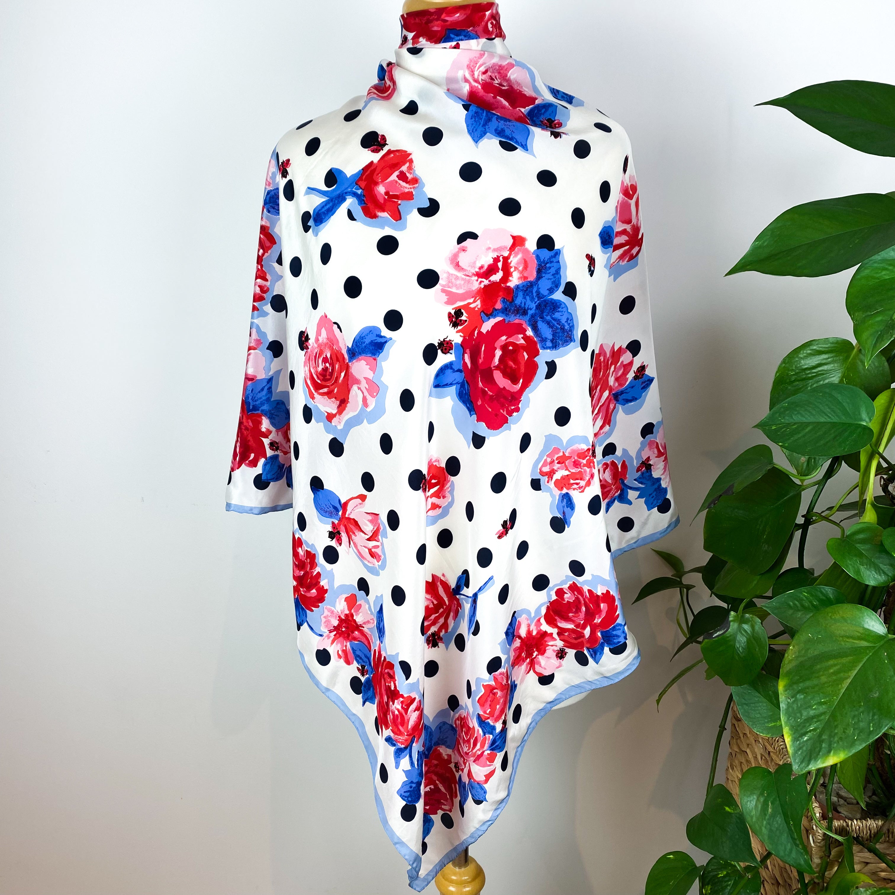 Jane Shilton Floral Vintage Silk Scarf
