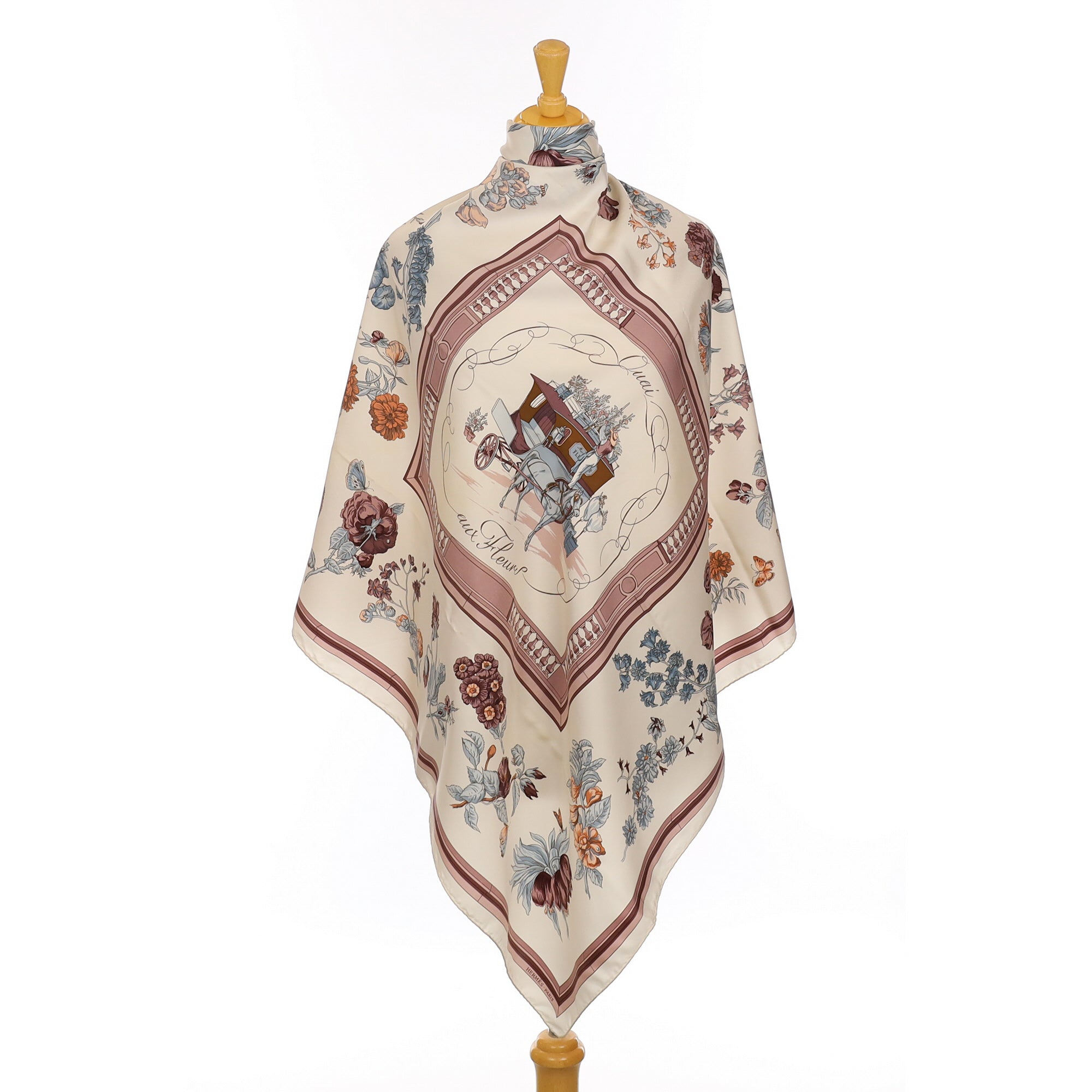 Hermès Quai aux Fleurs Silk Scarf
