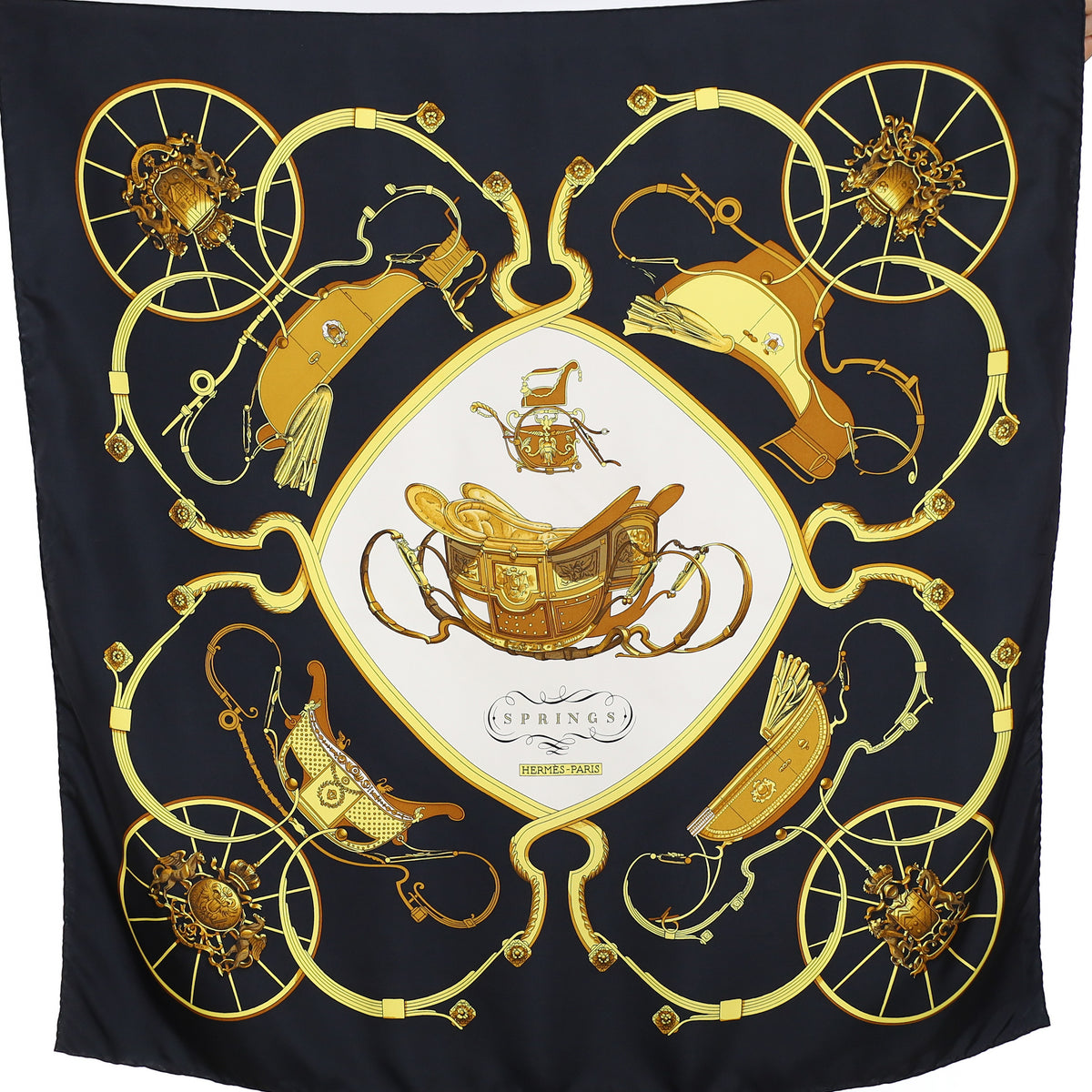 Hermès Springs Silk Scarf