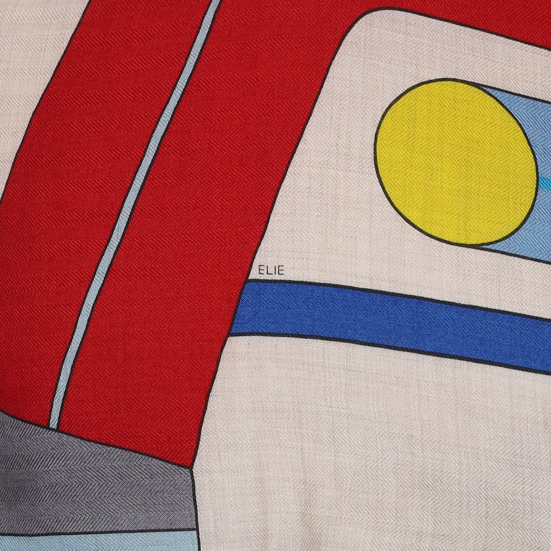 Brand New Boxed Hermès Cycling Silk & Cashmere Stole