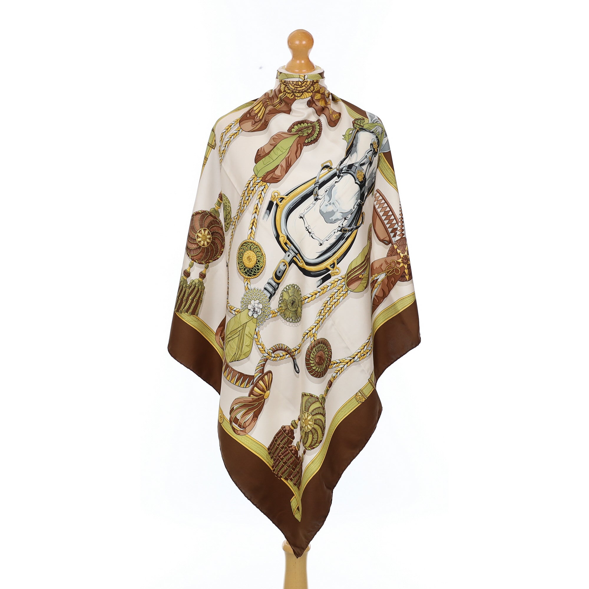 Hermès Frontaux et Cocardes Silk Scar