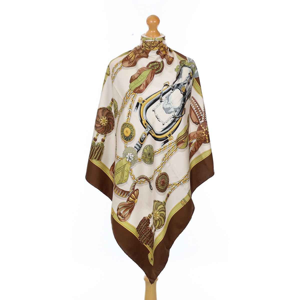 Hermès Frontaux et Cocardes Silk Scar