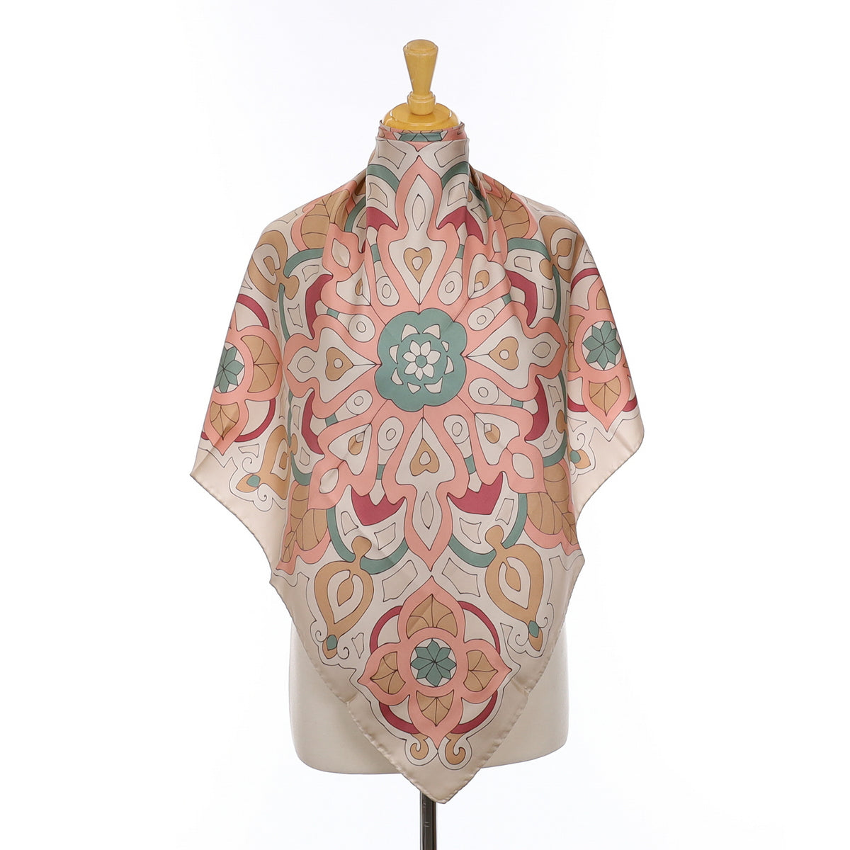 Contemporary Design Pastel Silk Scarf
