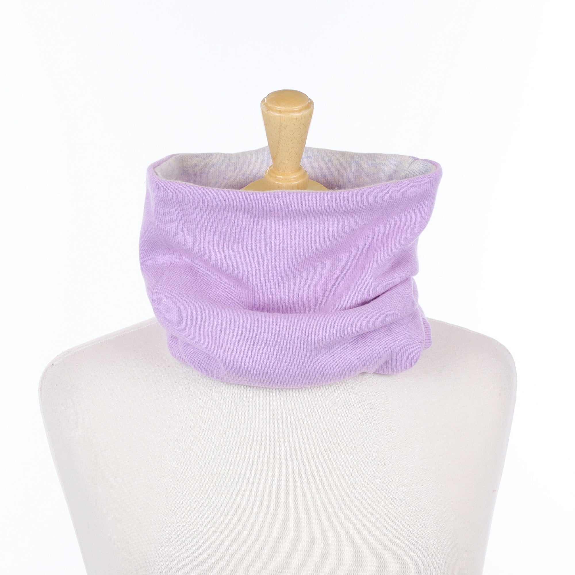 Lilac and Ice Blue Luxury Double Layered Snood
