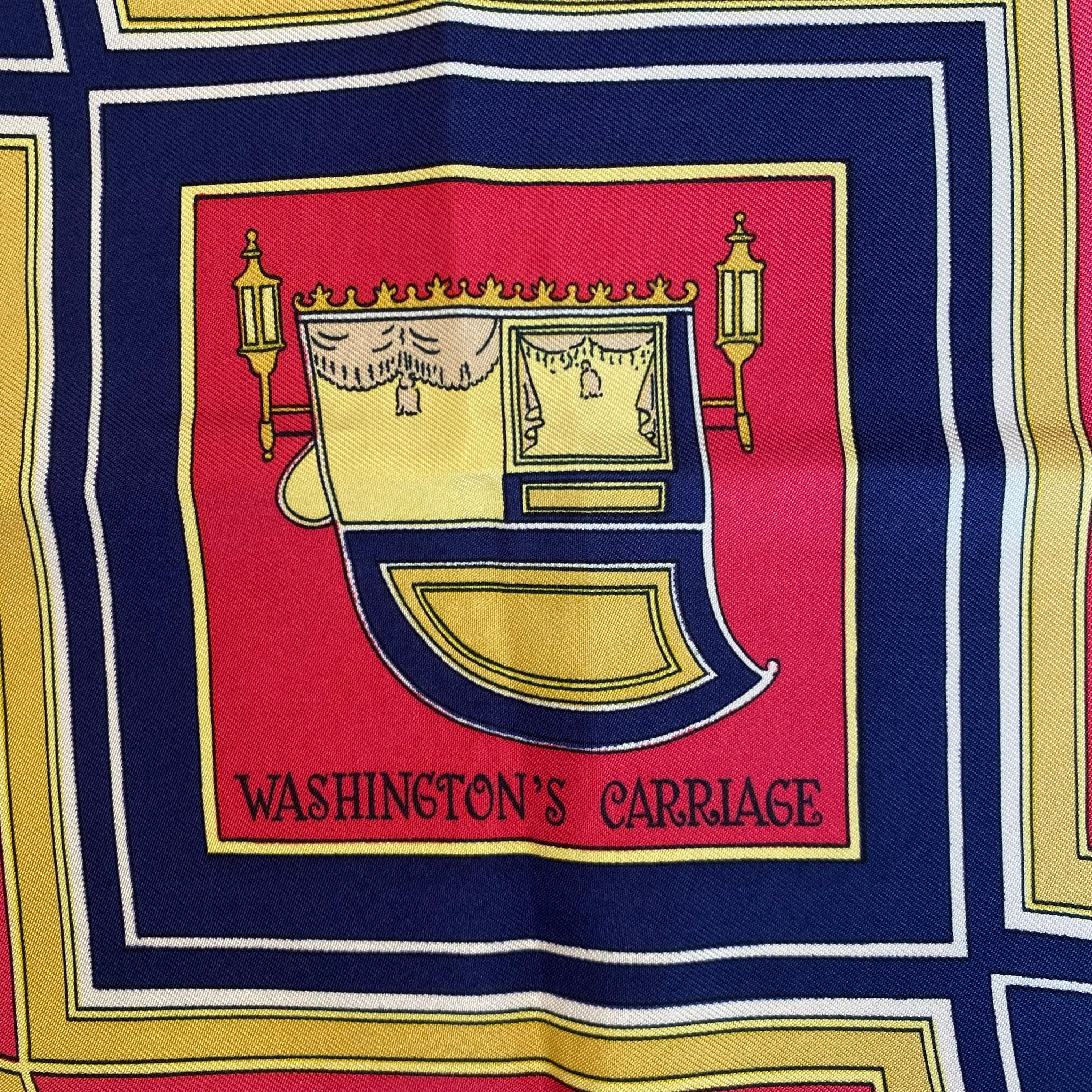 Hermès Washington’s Carriage Silk Scarf