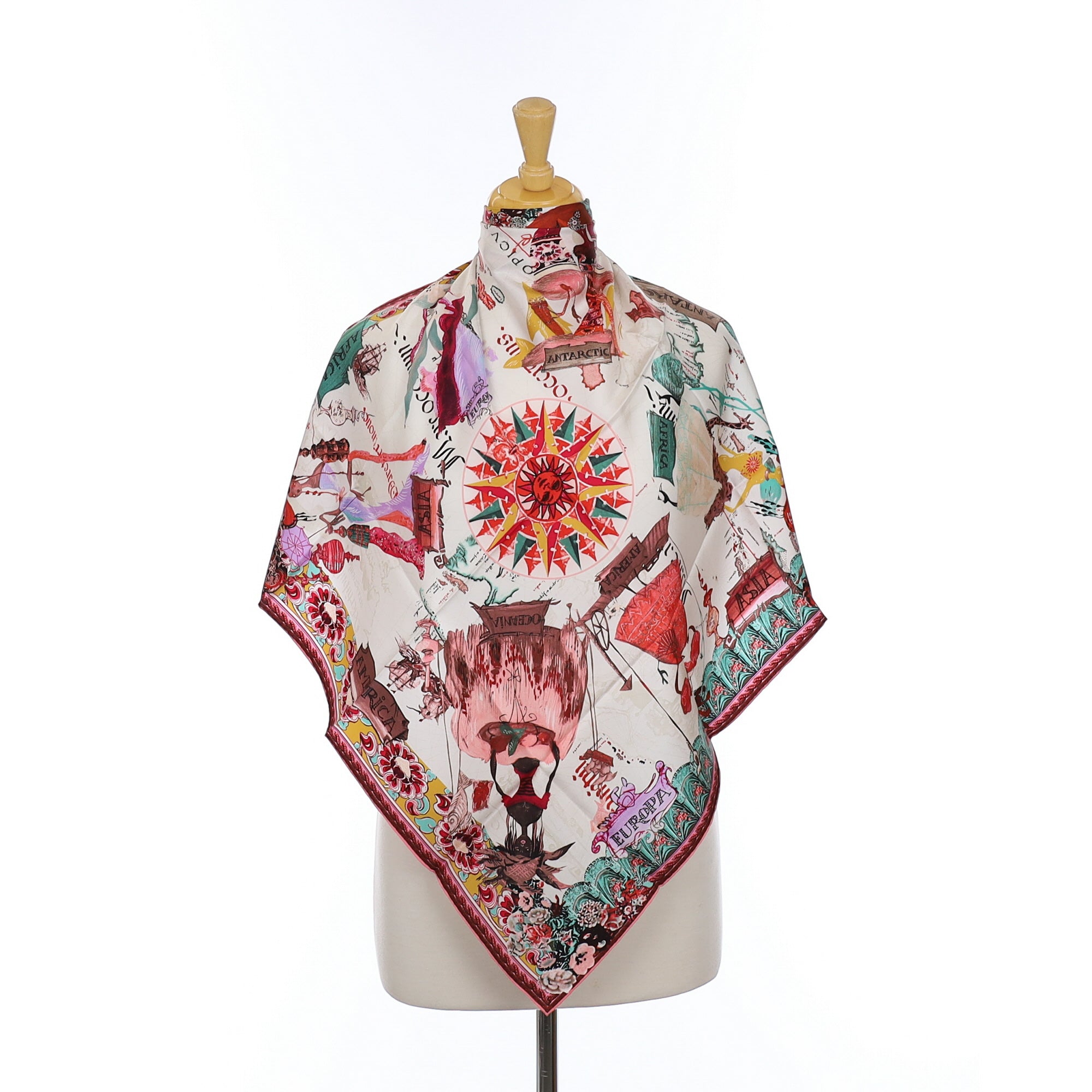 Brand New Boxed Christian Lacroix Silk Scarf