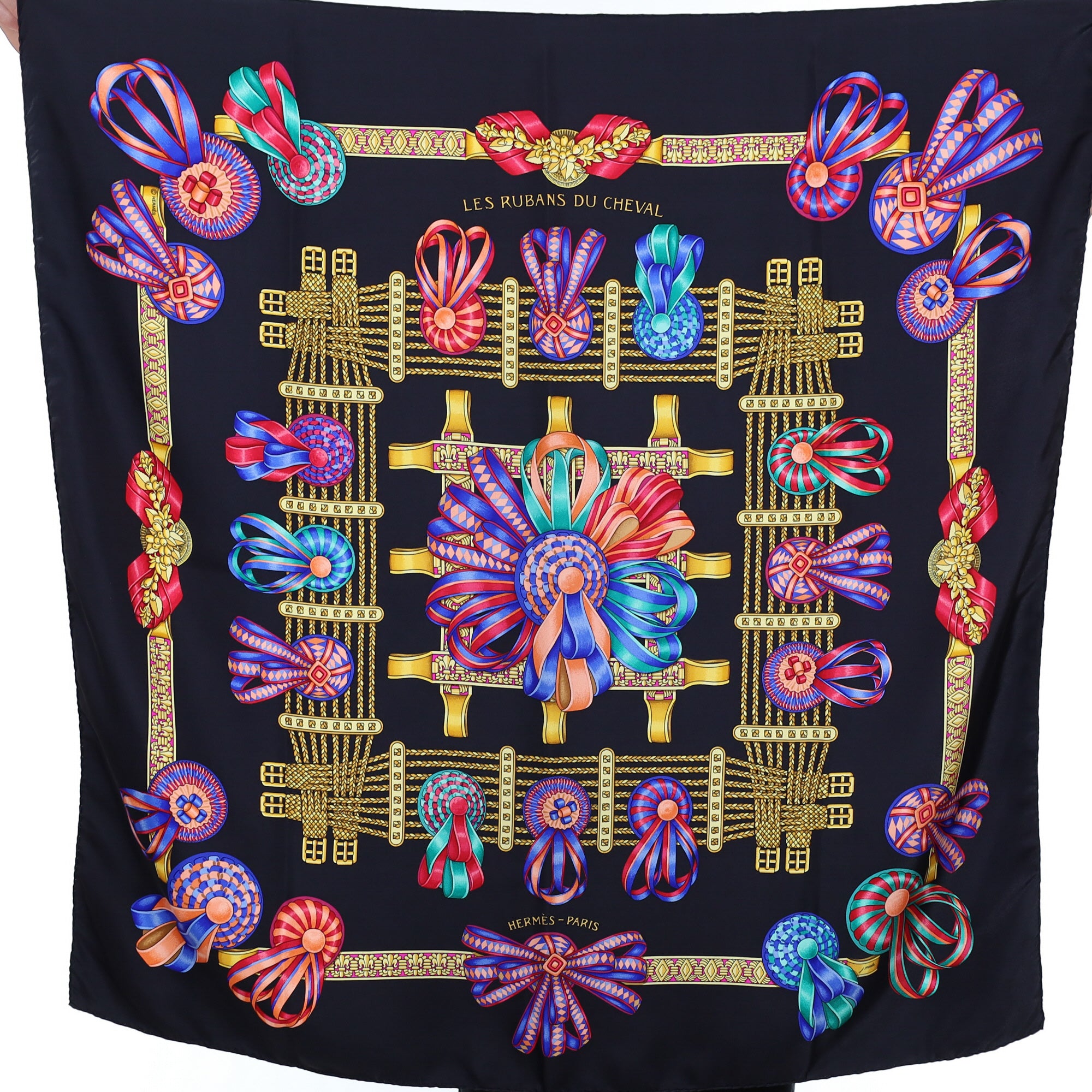 Hermès Les Rubans Du Cheval Silk Scarf