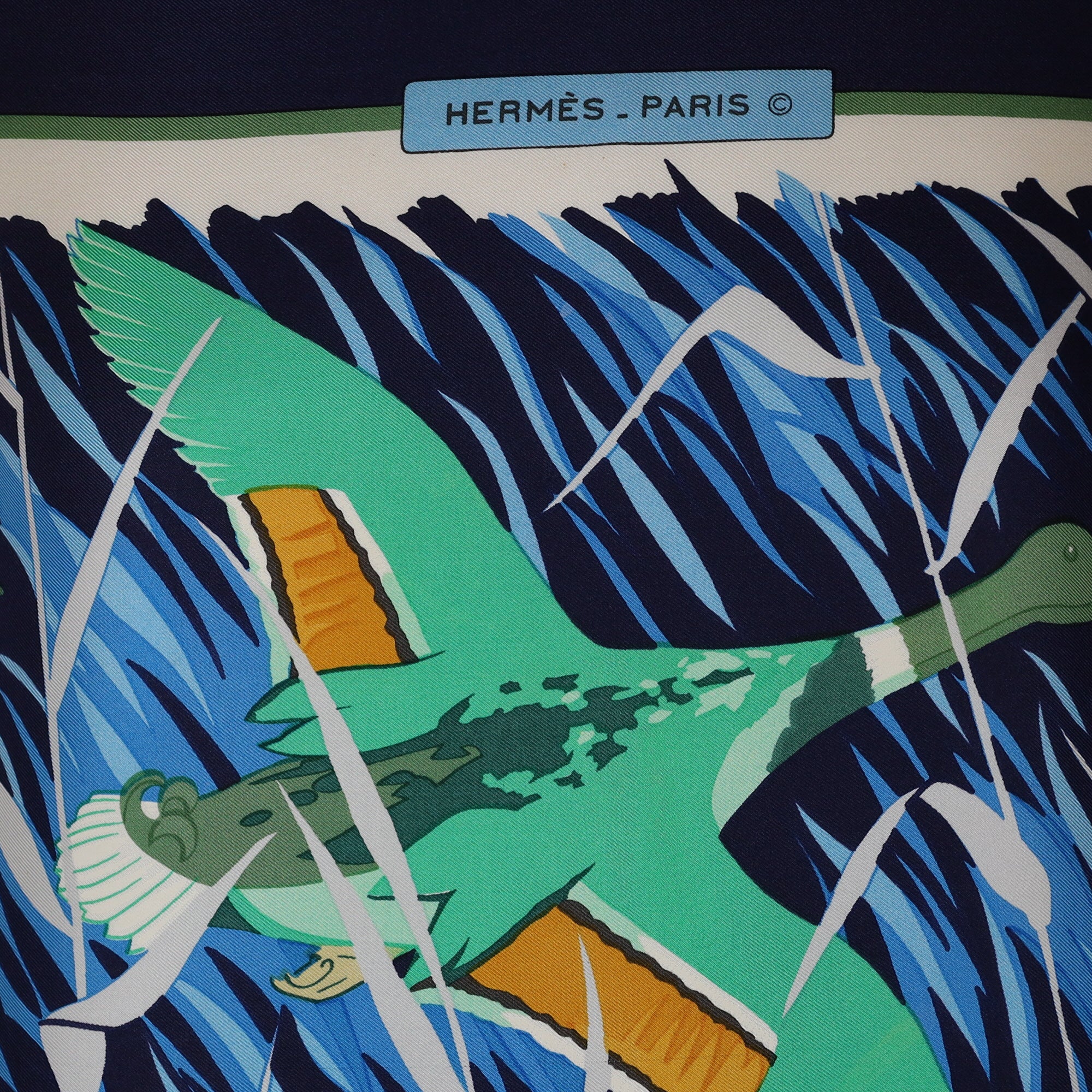 Hermès Cols Verts Silk Scarf