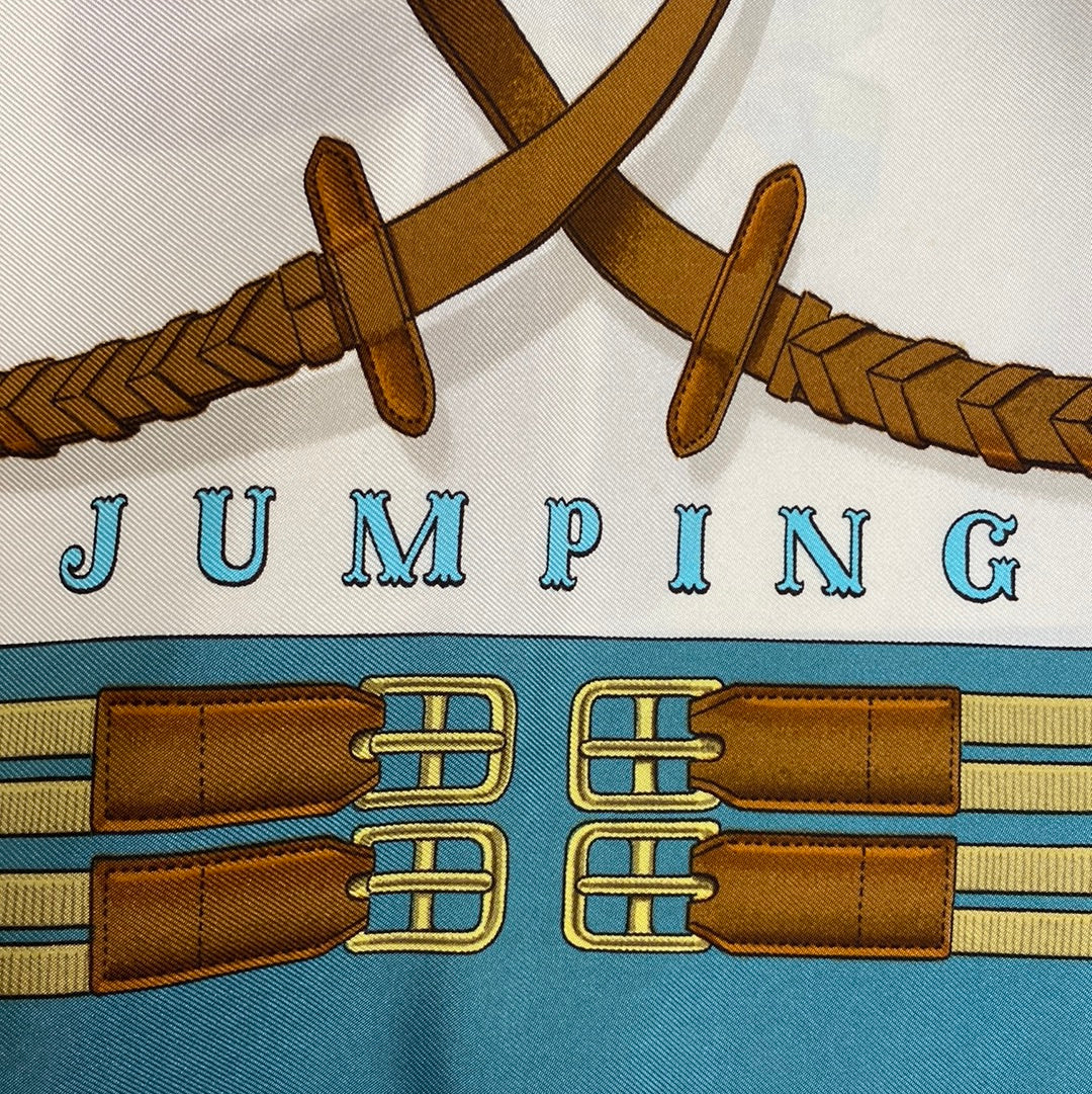 Boxed Hermes Jumping 1971 Designer Silk Scarf