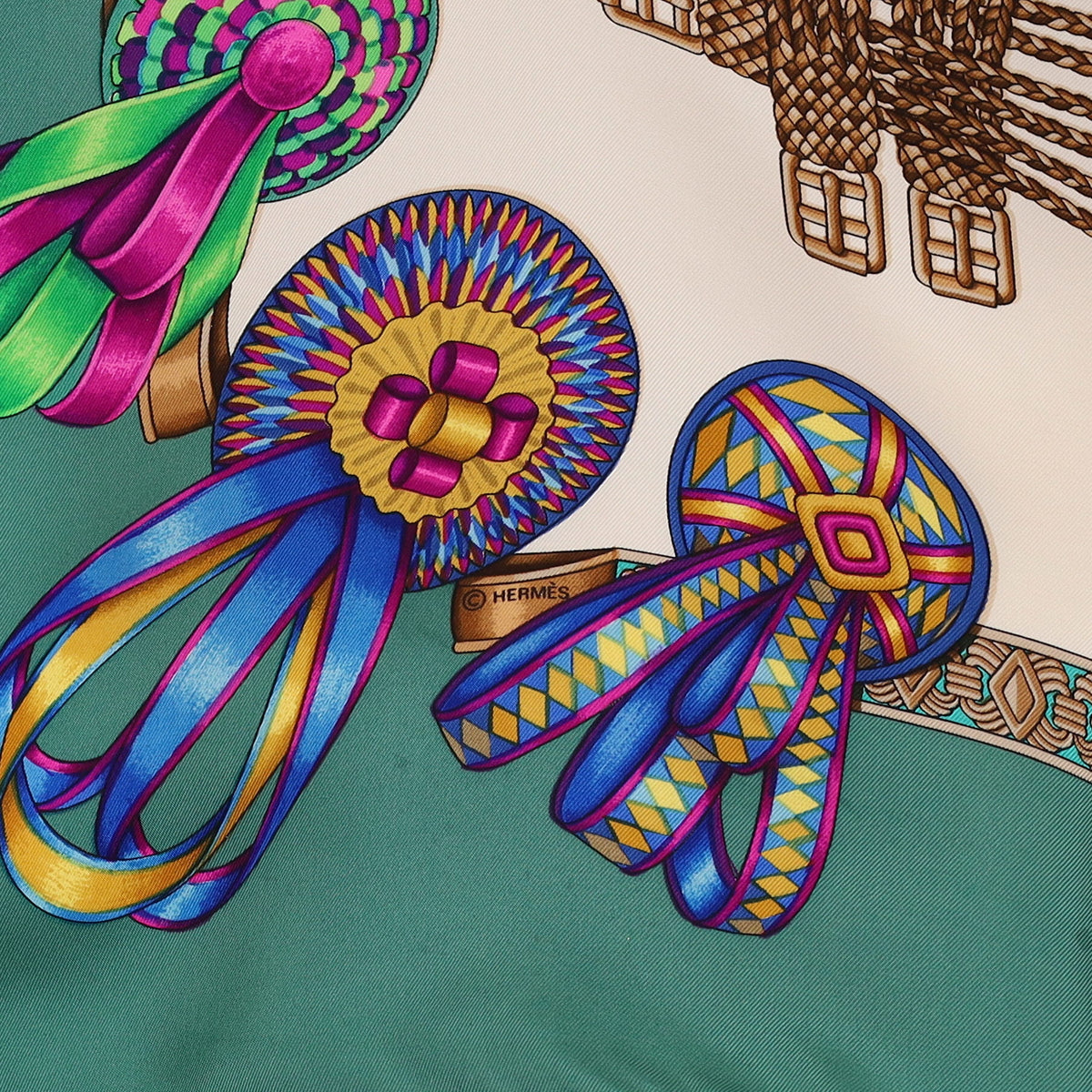 Hermès Les Rubans Du Cheval Silk Scarf