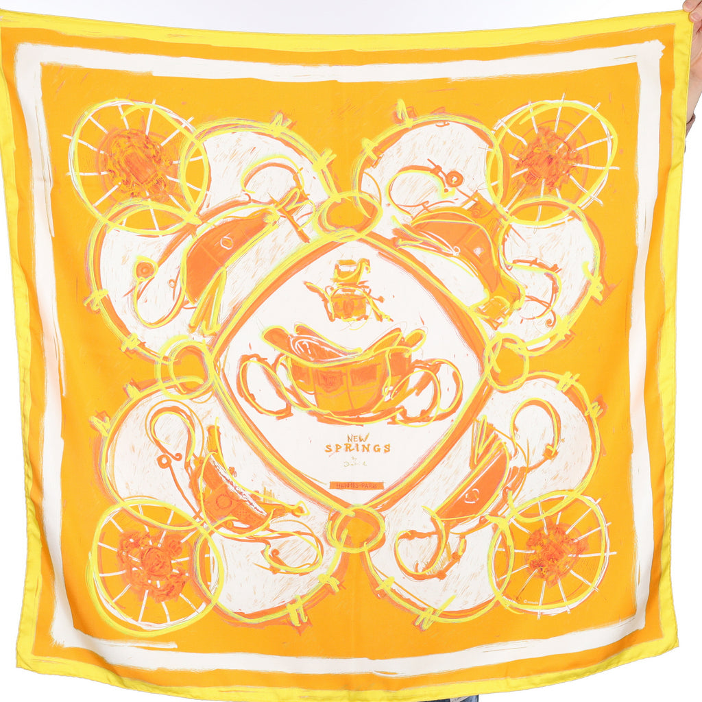 Hermès New Springs Silk Scarf