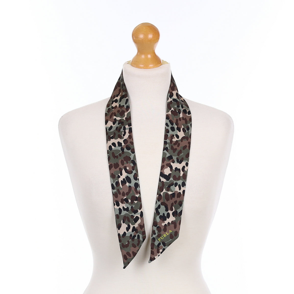 Furla Camouflage Silk Tie