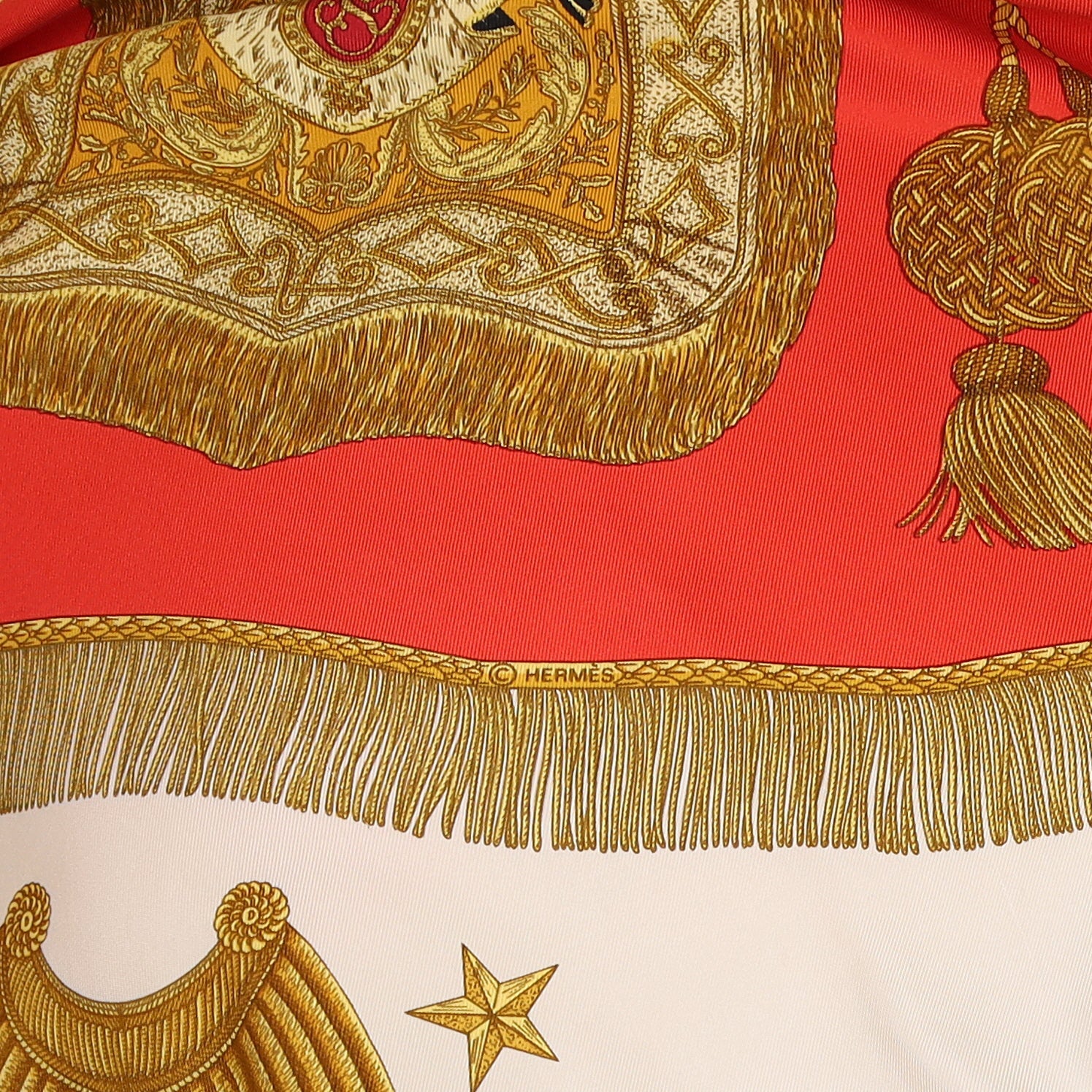 Hermès Poste Et Cavalerie Silk Scarf