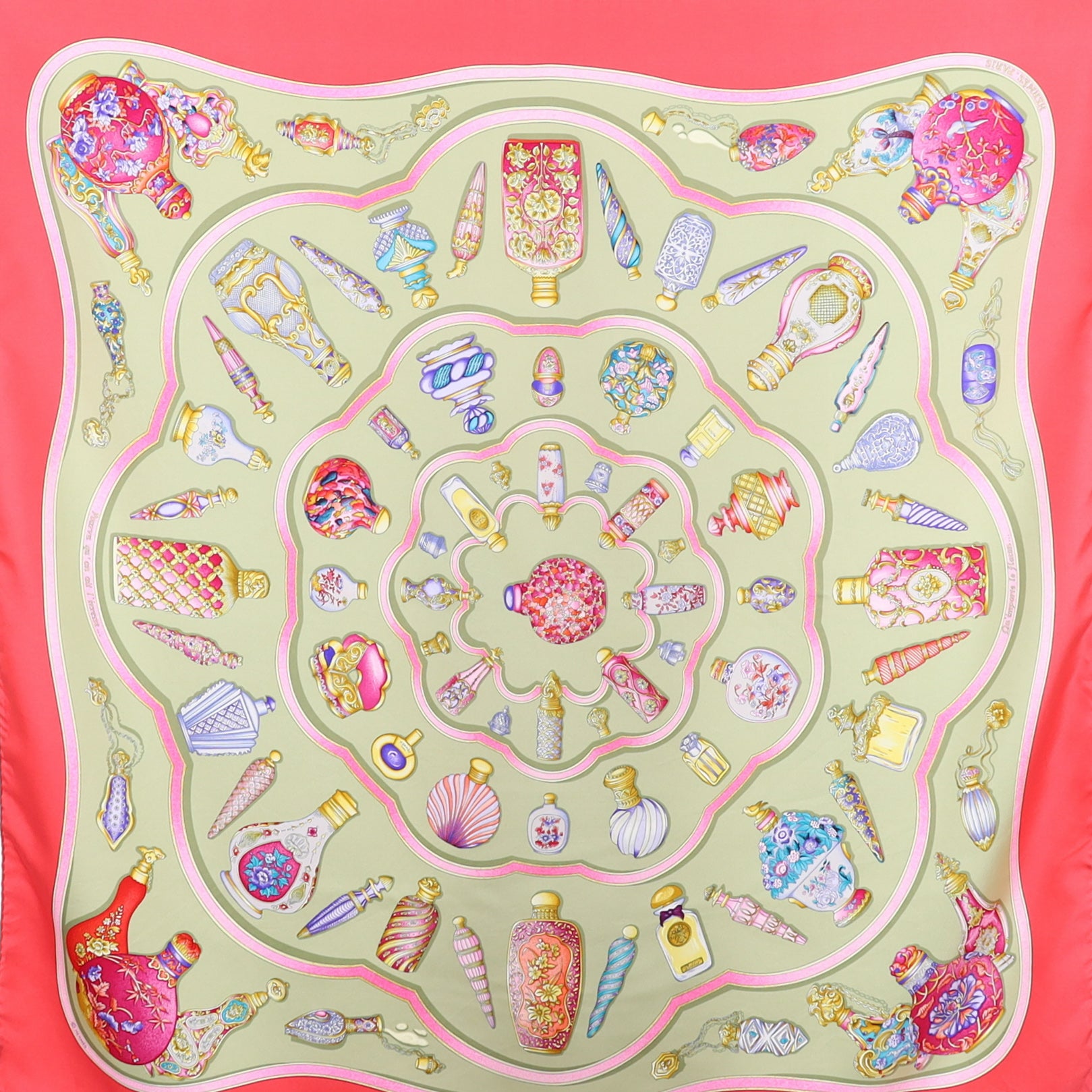 Pristine Hermès Qu Importe le Flacon Silk Scarf
