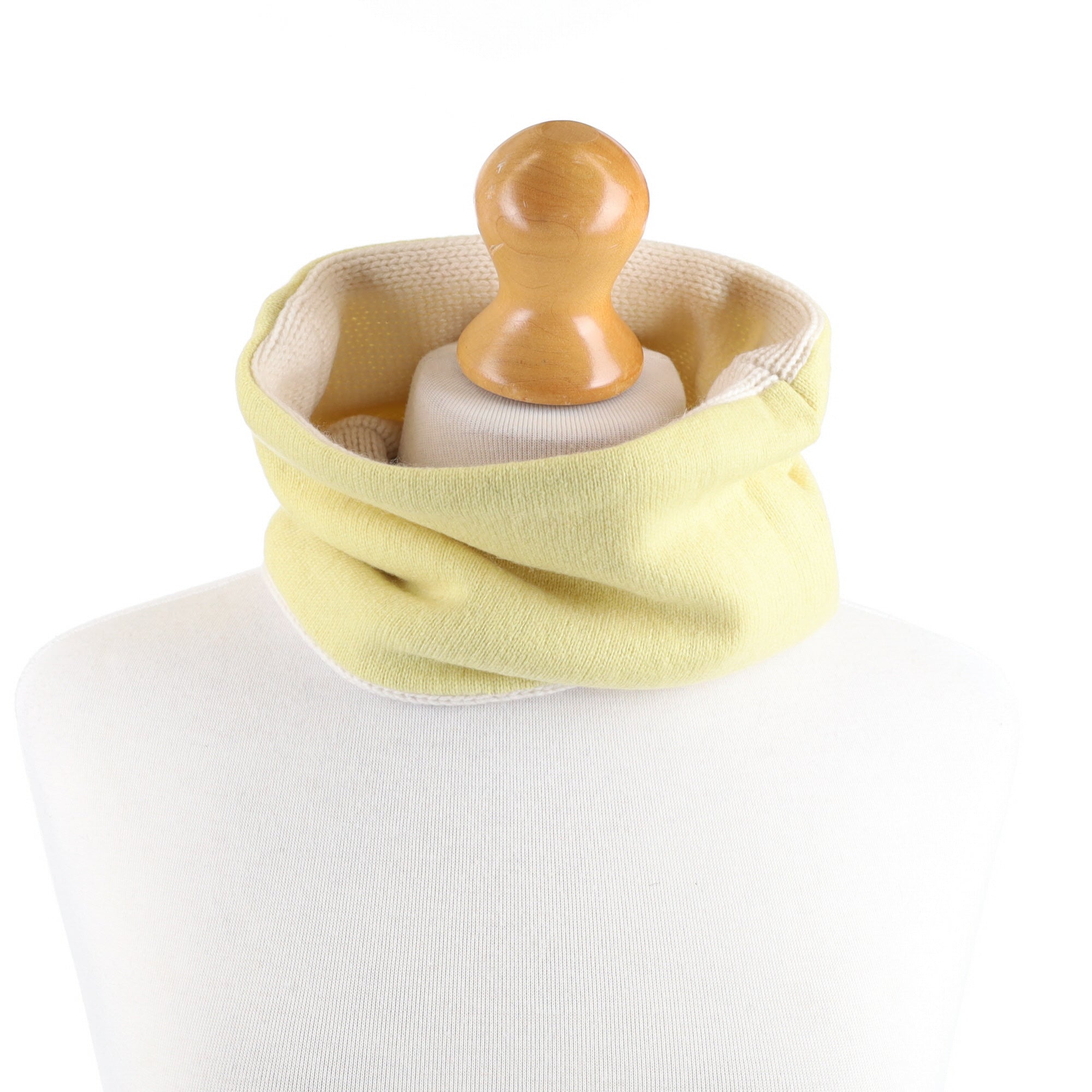 Cream and Yellow Chunky Neck Warmer