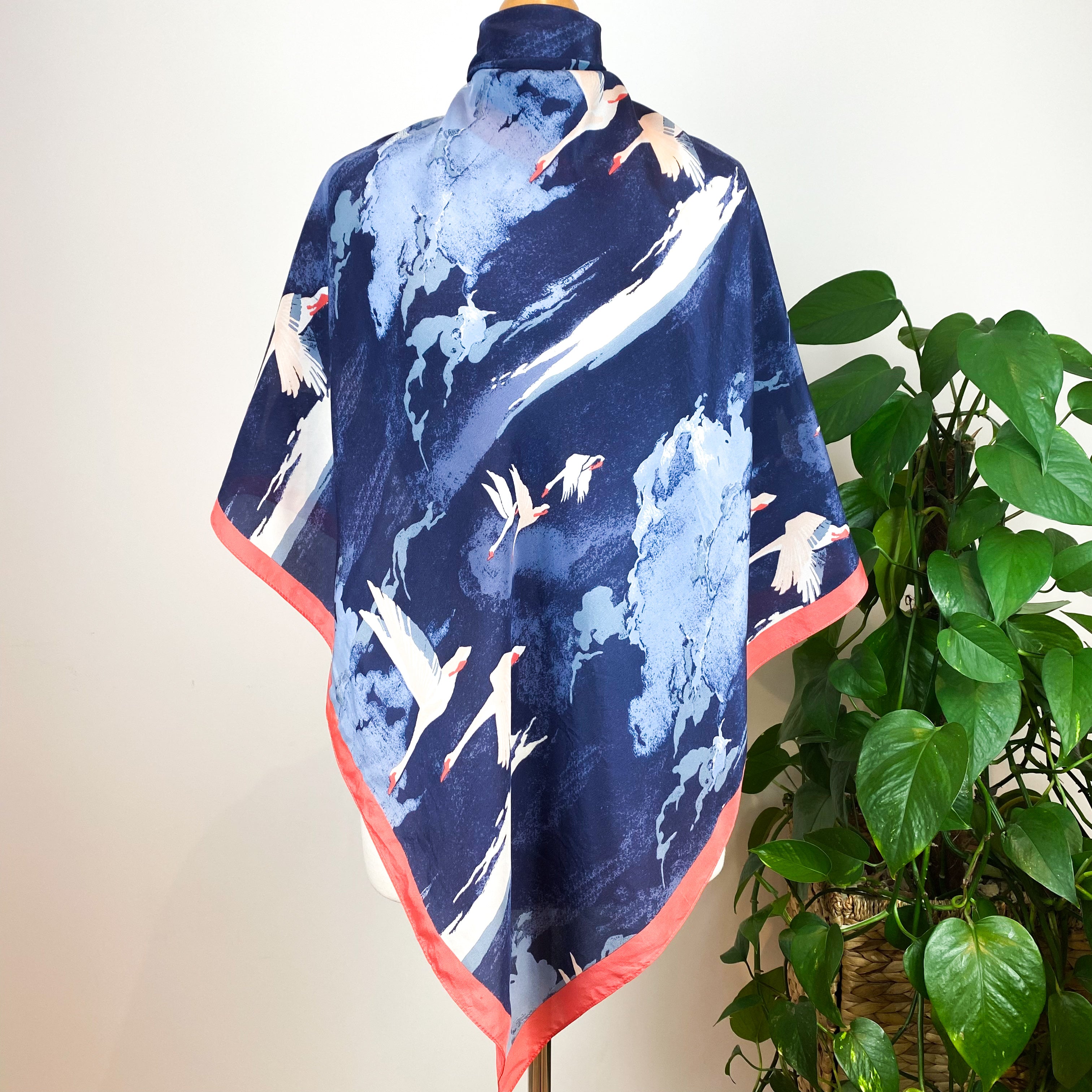 Laura Ashley Silk Crepe Scarf