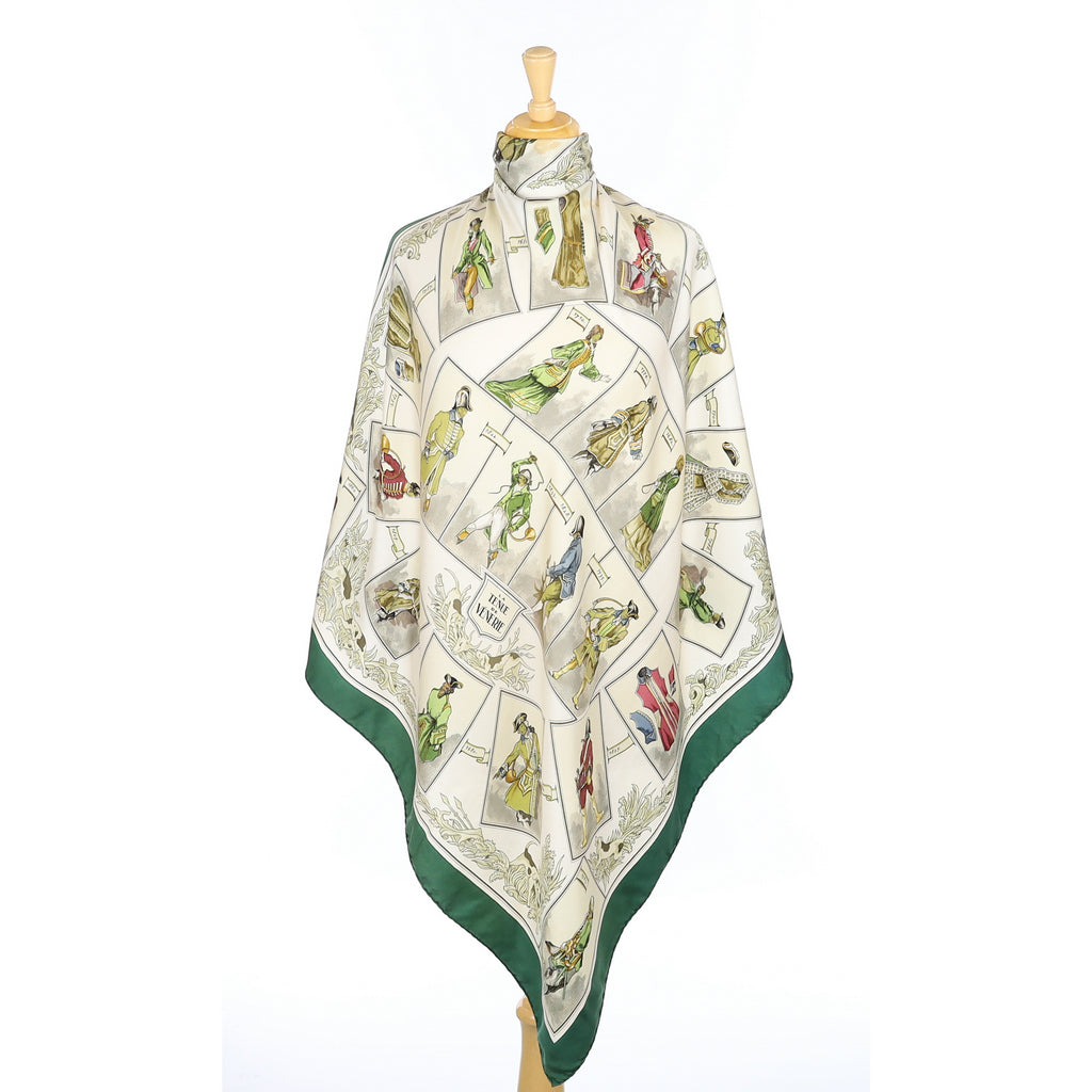 Hermès La Tenue de Vénerie Silk Scarf Rare