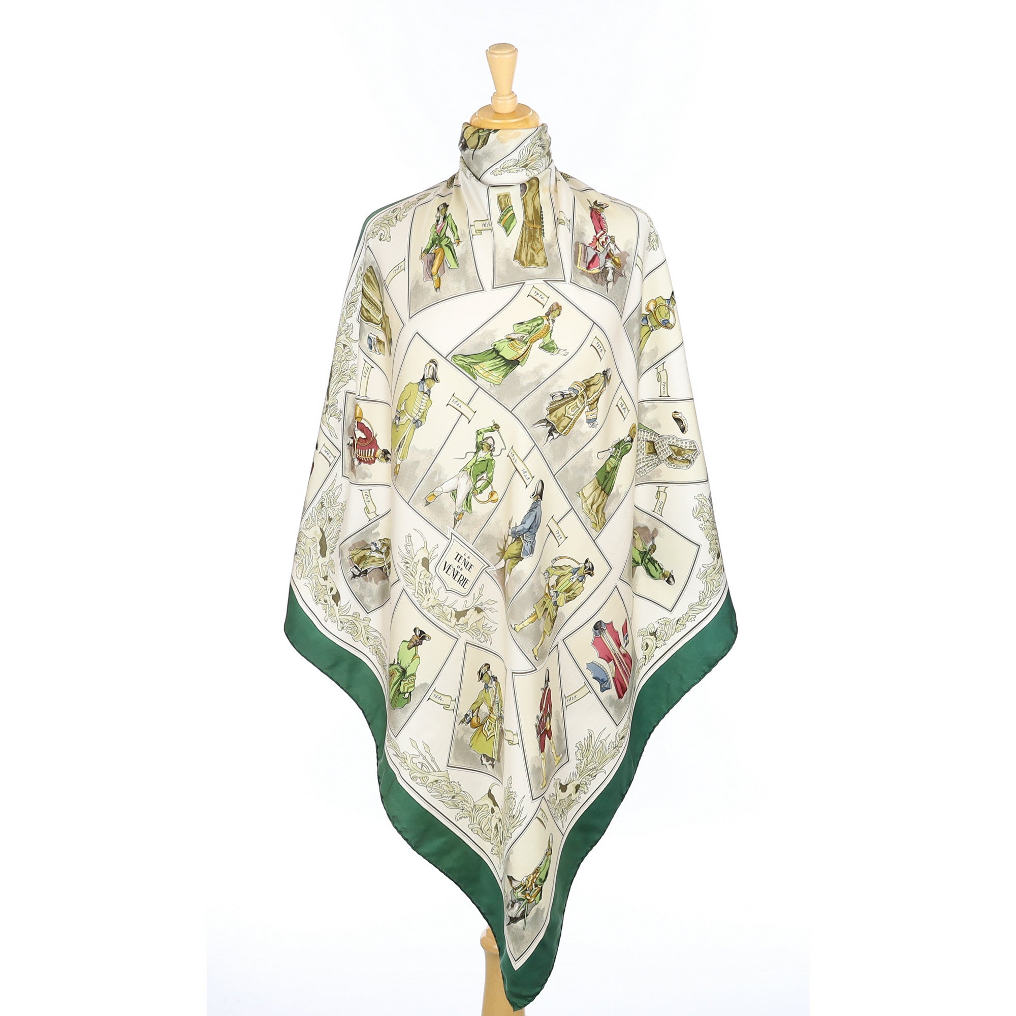 Hermès La Tenue de Vénerie Silk Scarf Rare