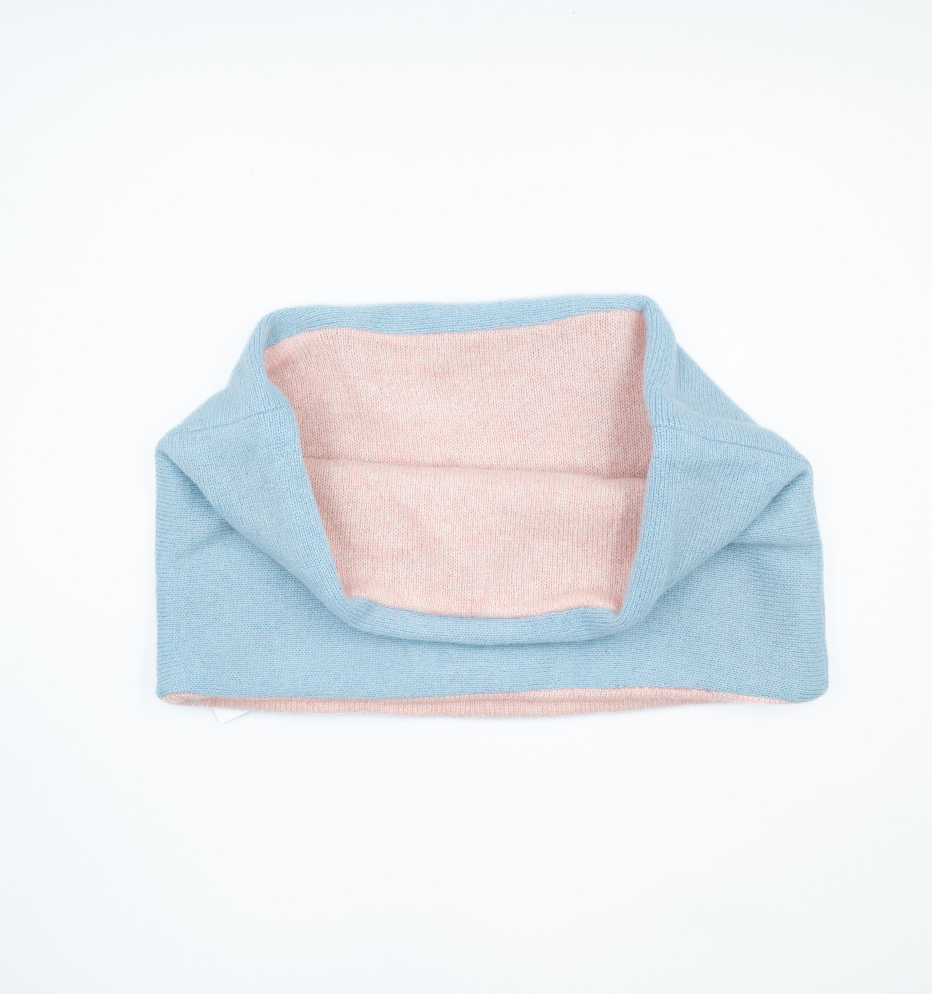 Sky Blue and Baby Pink Neck Warmer