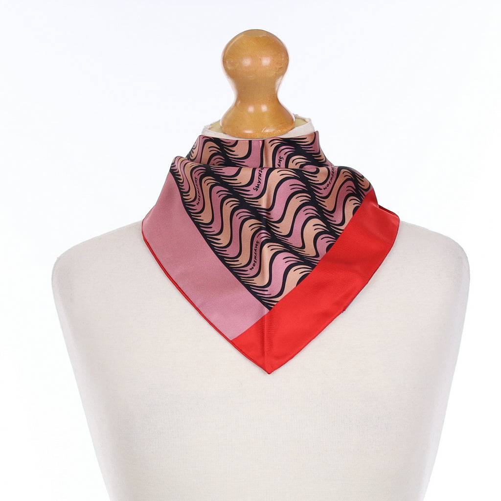 Brand New Boxed Smythson Triangle Silk Scarf