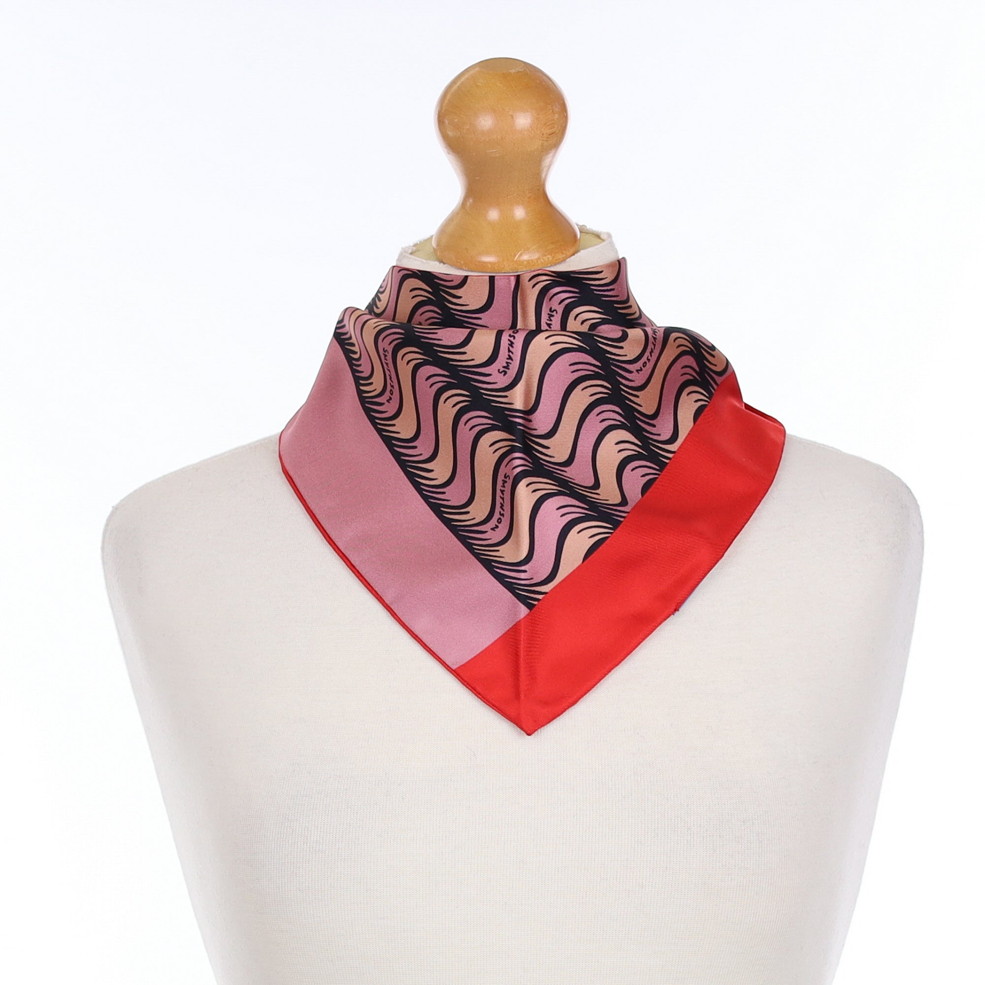 Brand New Boxed Smythson Triangle Silk Scarf