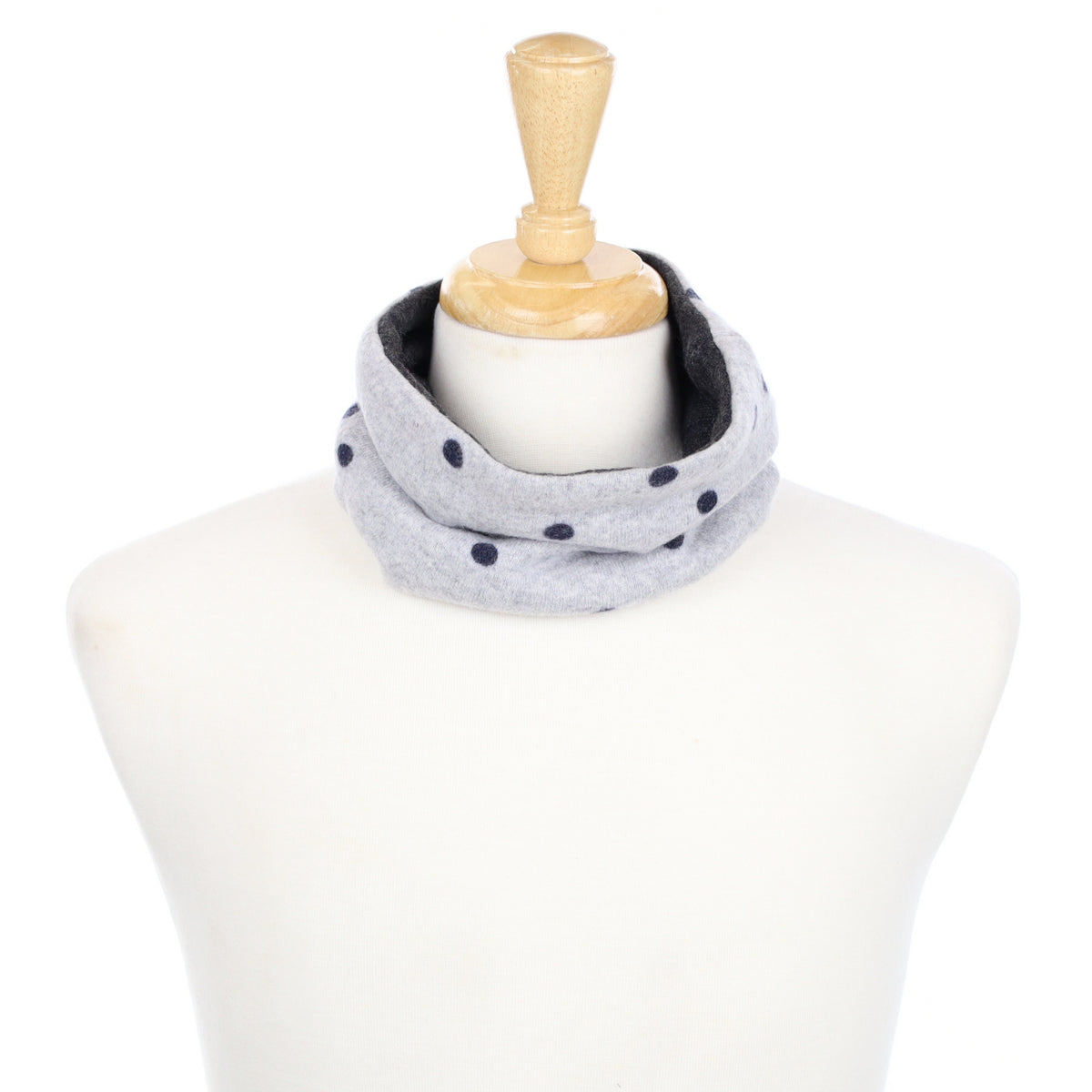 Smoke and Charcoal Polka Dot Neck Warmer